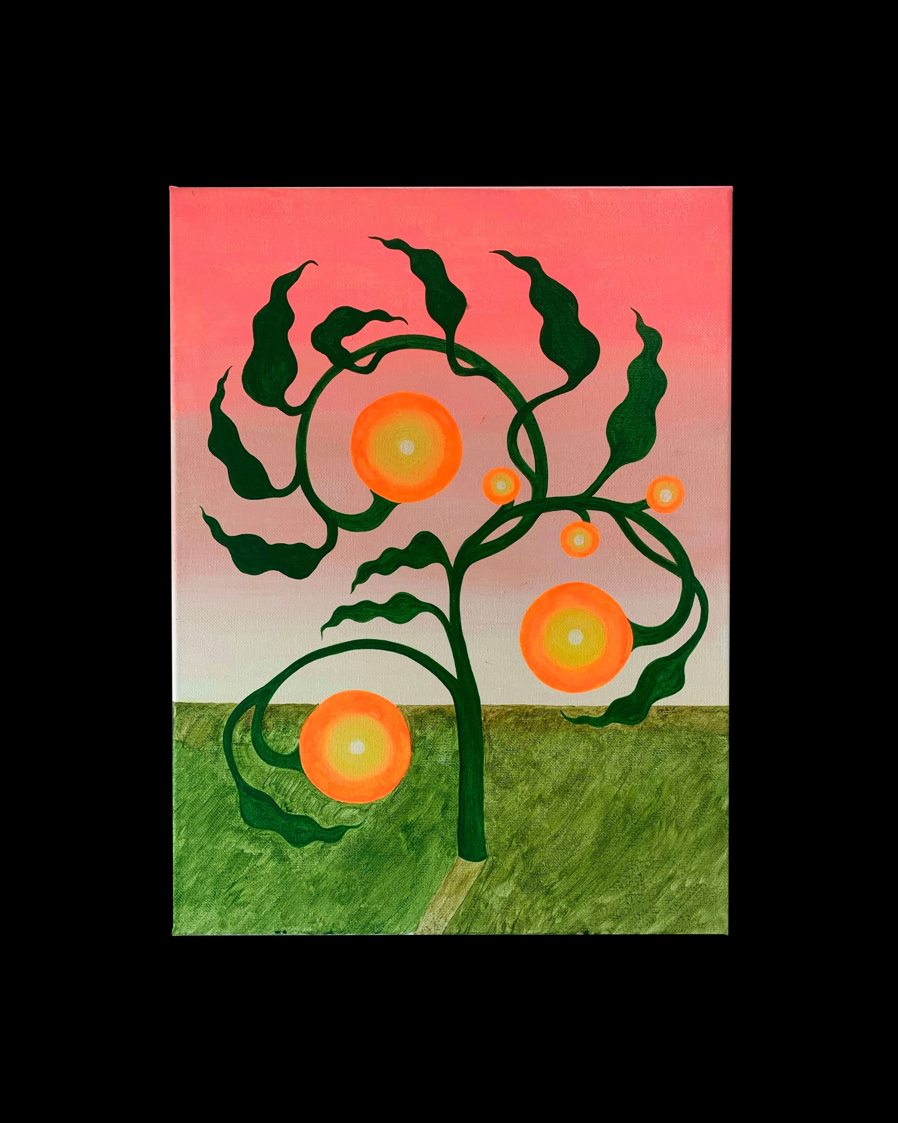 Dusk Dancer No. 3, 2022, acrylic on canvas, 23 x 30 cm