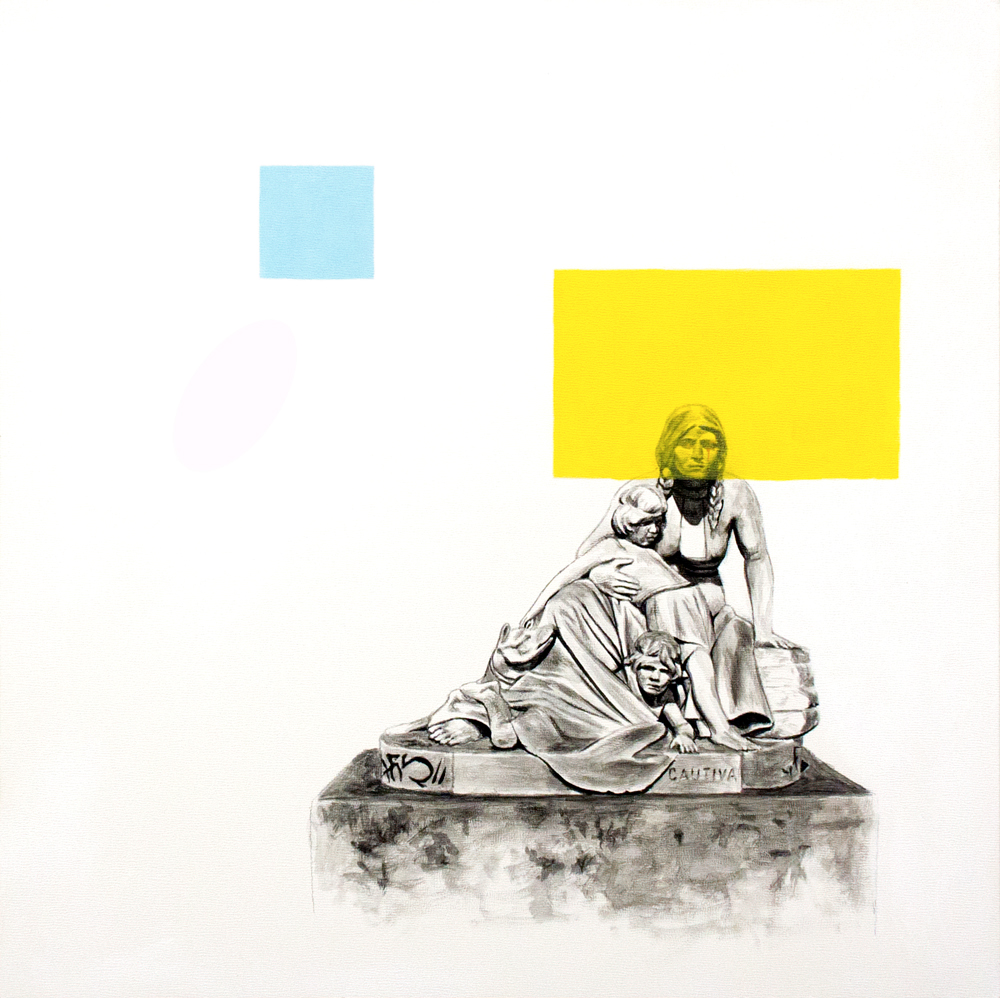 La Cautiva, Acrylic on Panel, 18 x 18 inches, 2016