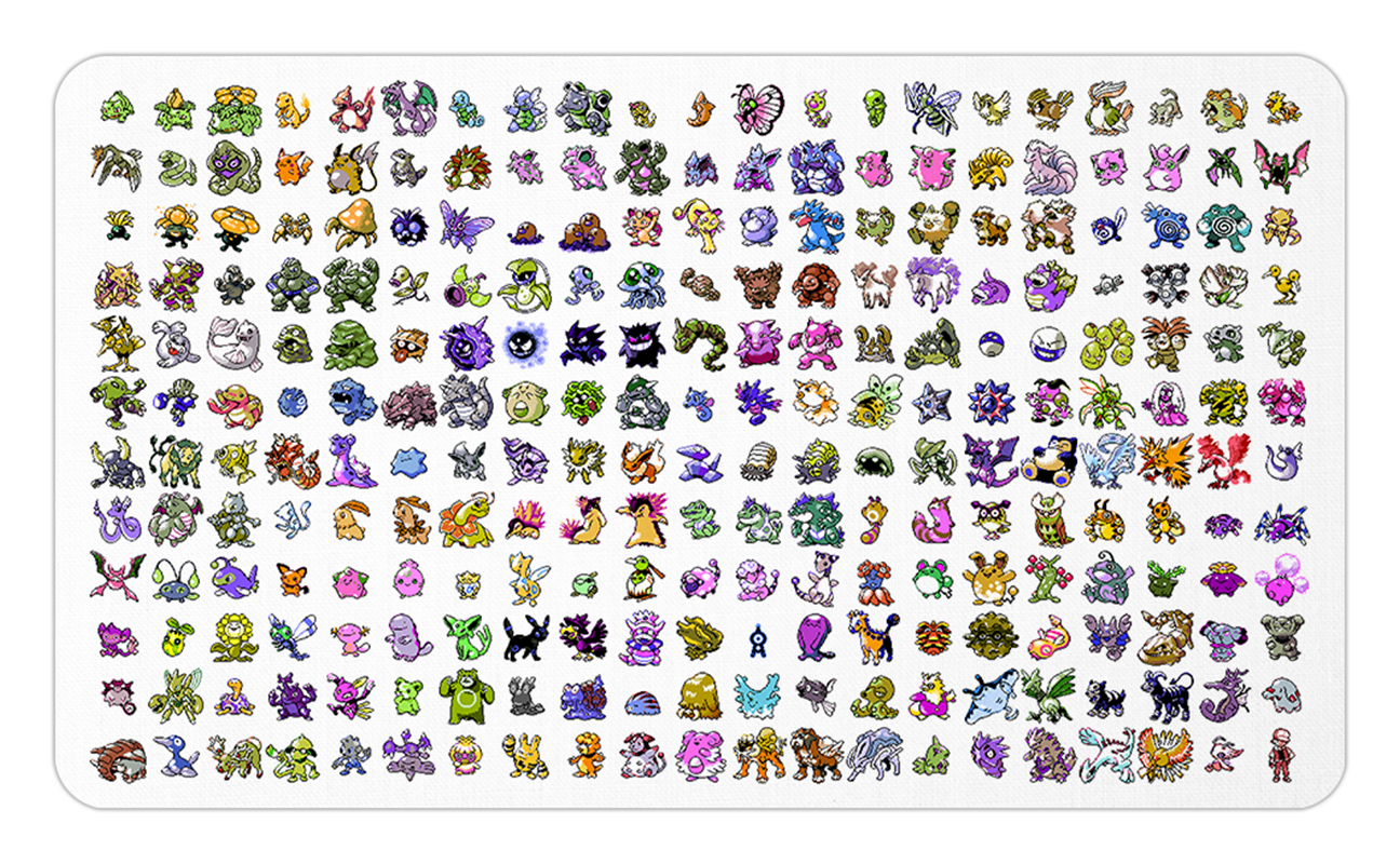 Pokémon Shiny-dex (list of shiny sprites)