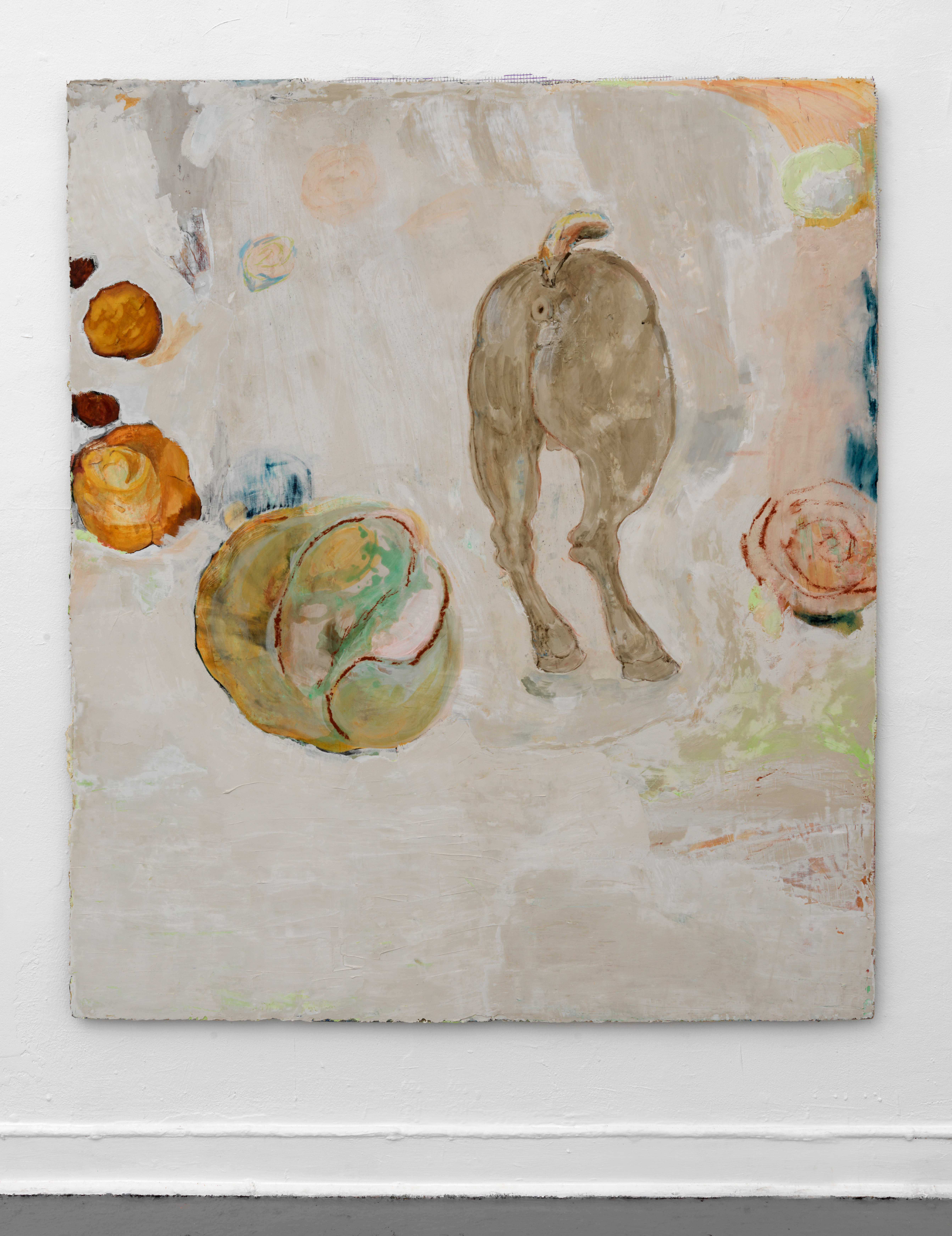 sun, 2020, 200 x 170 cm foam board, plaster, pigment, acrylic, oil