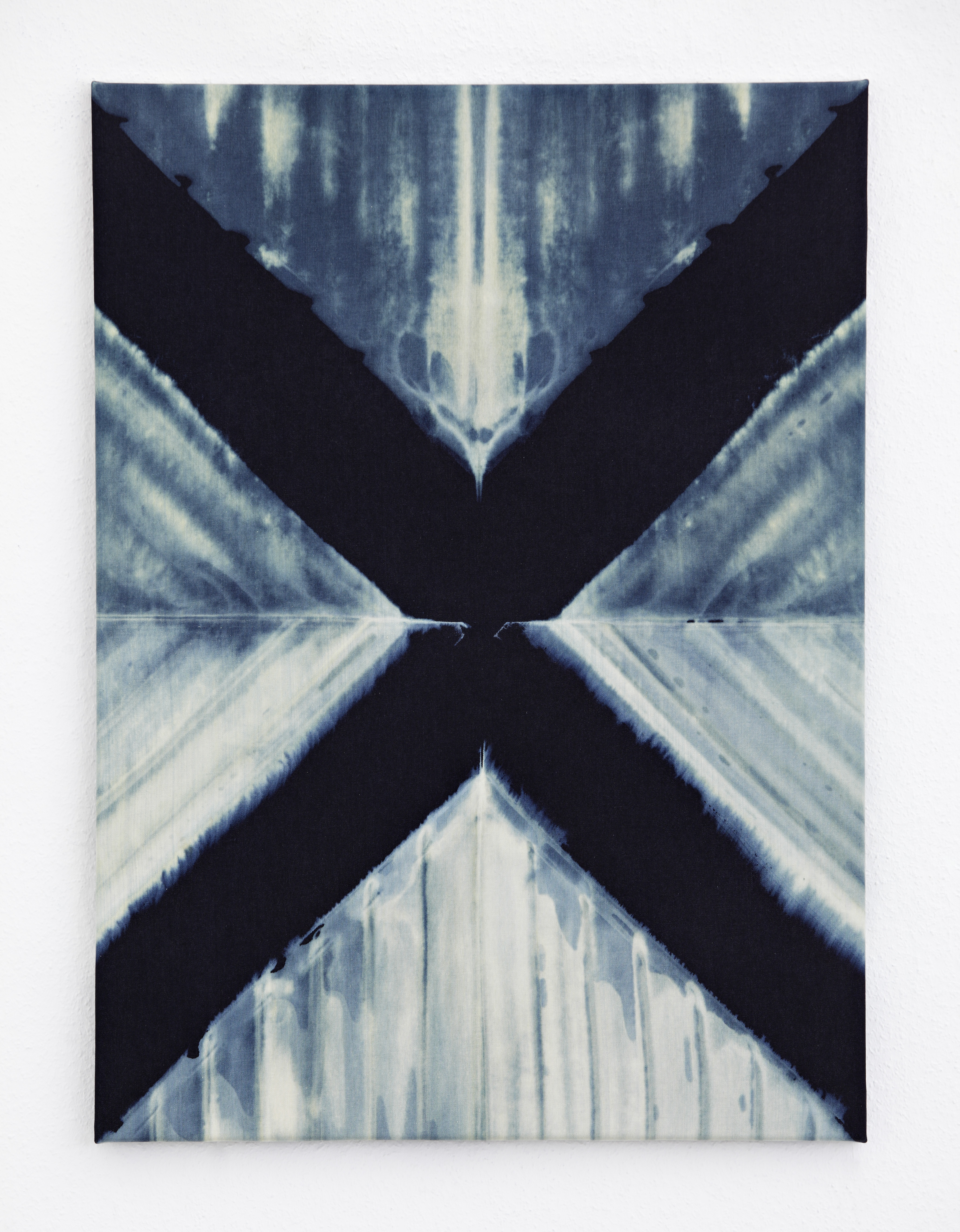 untitled, 90x65cm, bleach on denim, 2011