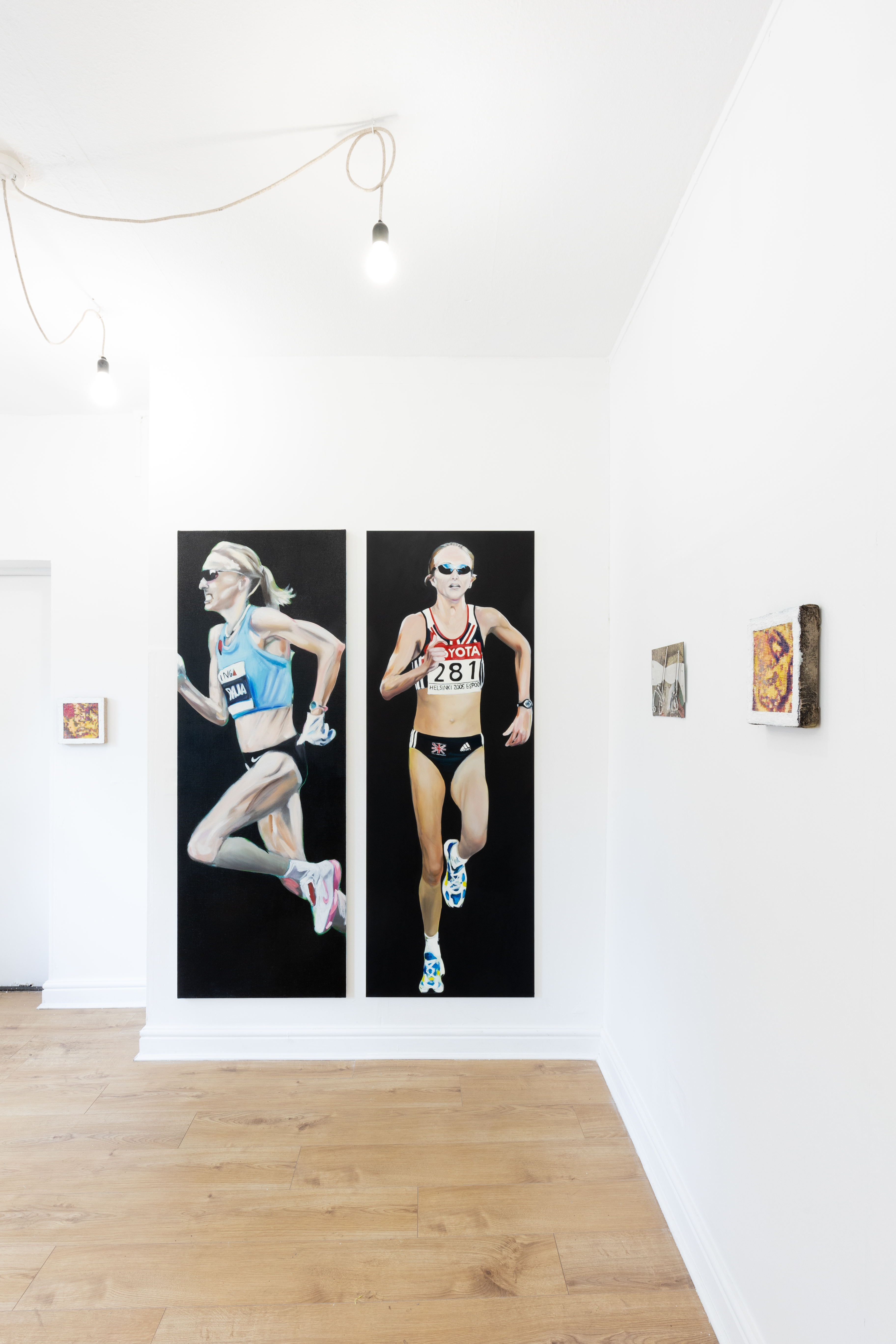 Installation View - Aleksander Mechlinski, Lucy Evetts and Antonio Parker-Ress