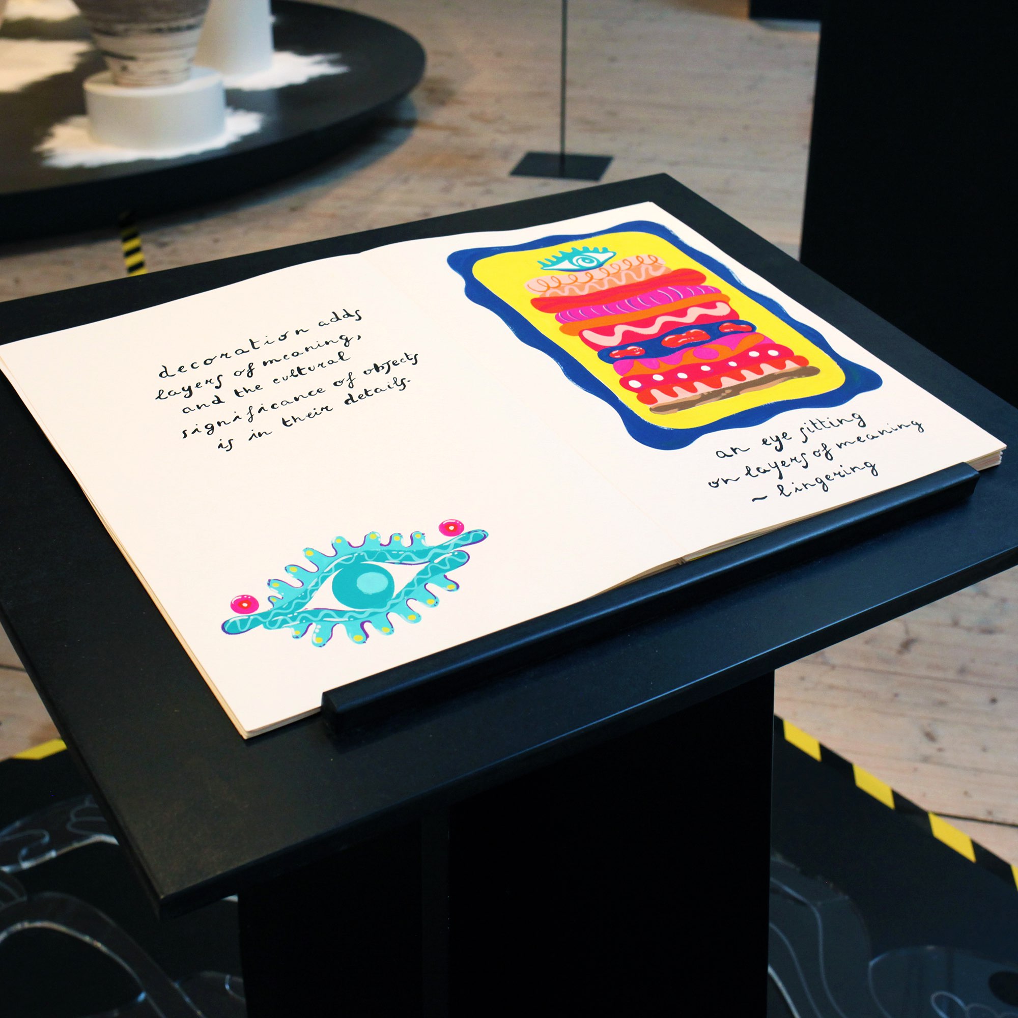 The book exhibited at Moderna Museet / ArkDes, Ung Svensk Form 2018