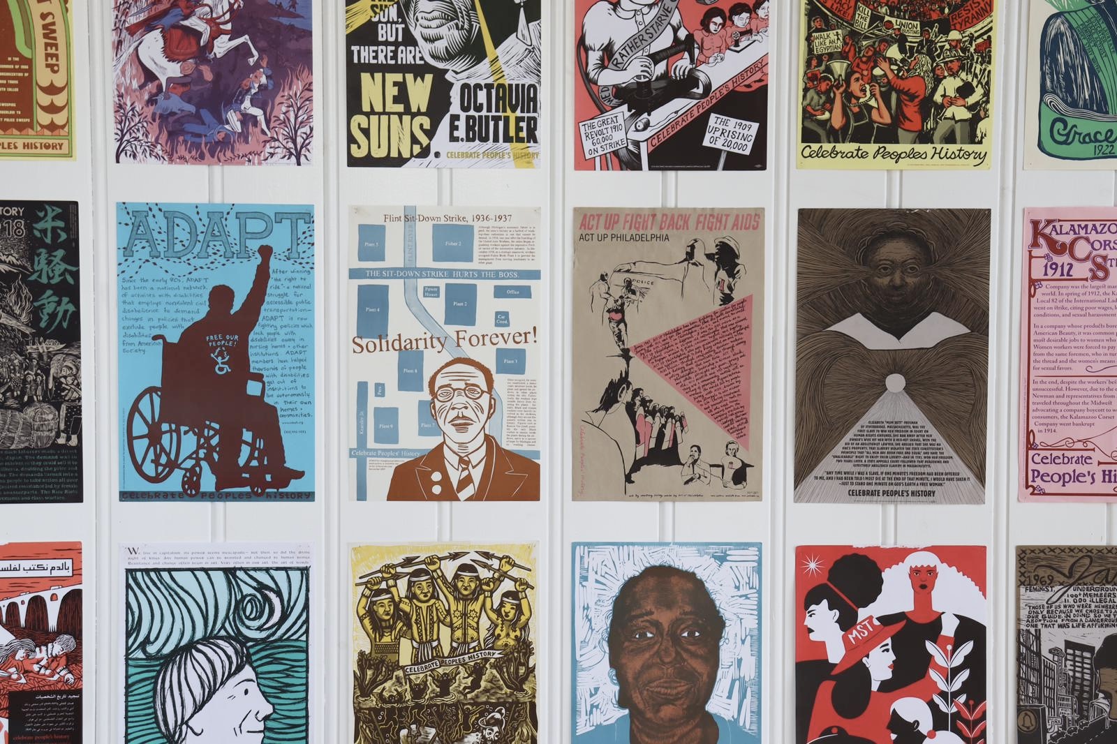 Celebrate People’s History poster series, Tea Houses, 2024.
