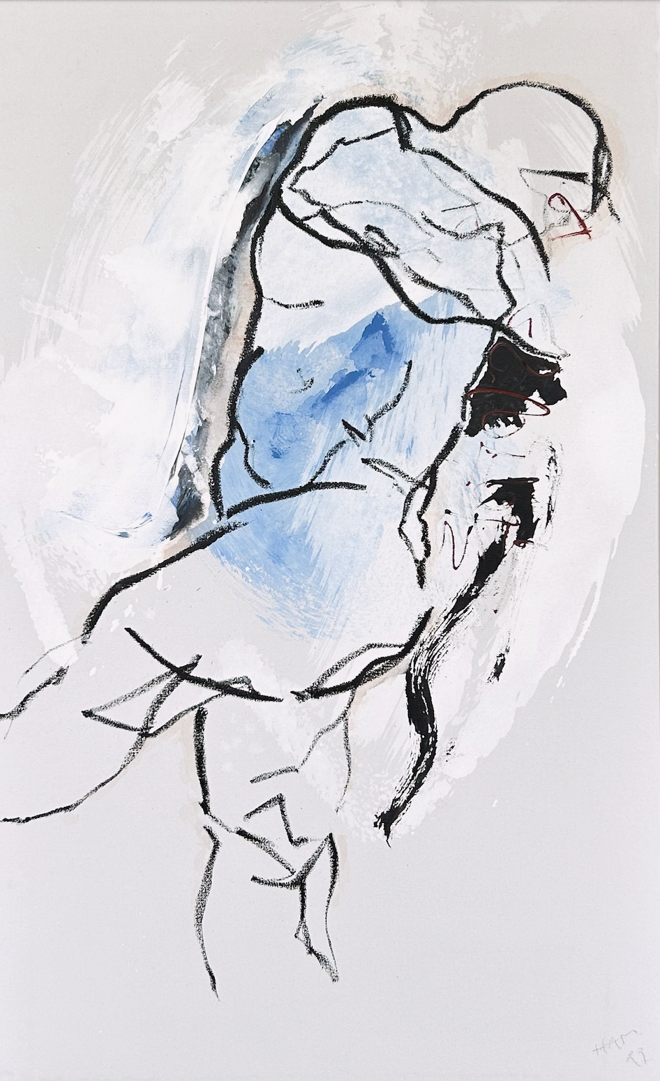 "Der Tänzer", 2023, 145 x 100 cm, Oil, acrylic on canvas