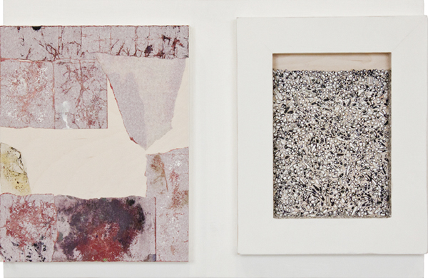 Untitled, 2011 / gesso, acrylic medium, sandpaper on wood / 12 in x 18 in x 2.75 in