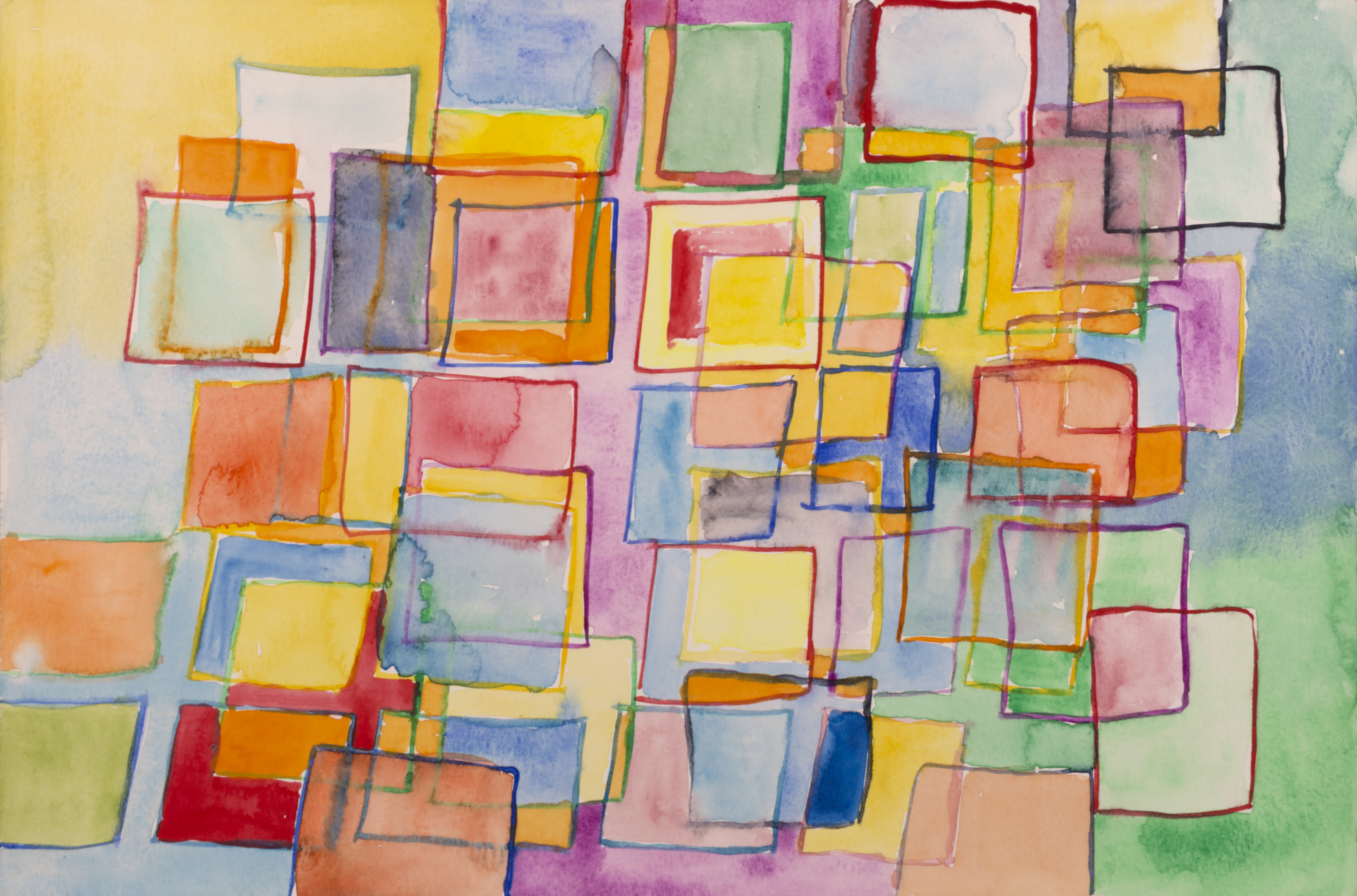 Sin título, 2003. Acuarela sobre papel, 25,5 x 38 cm.