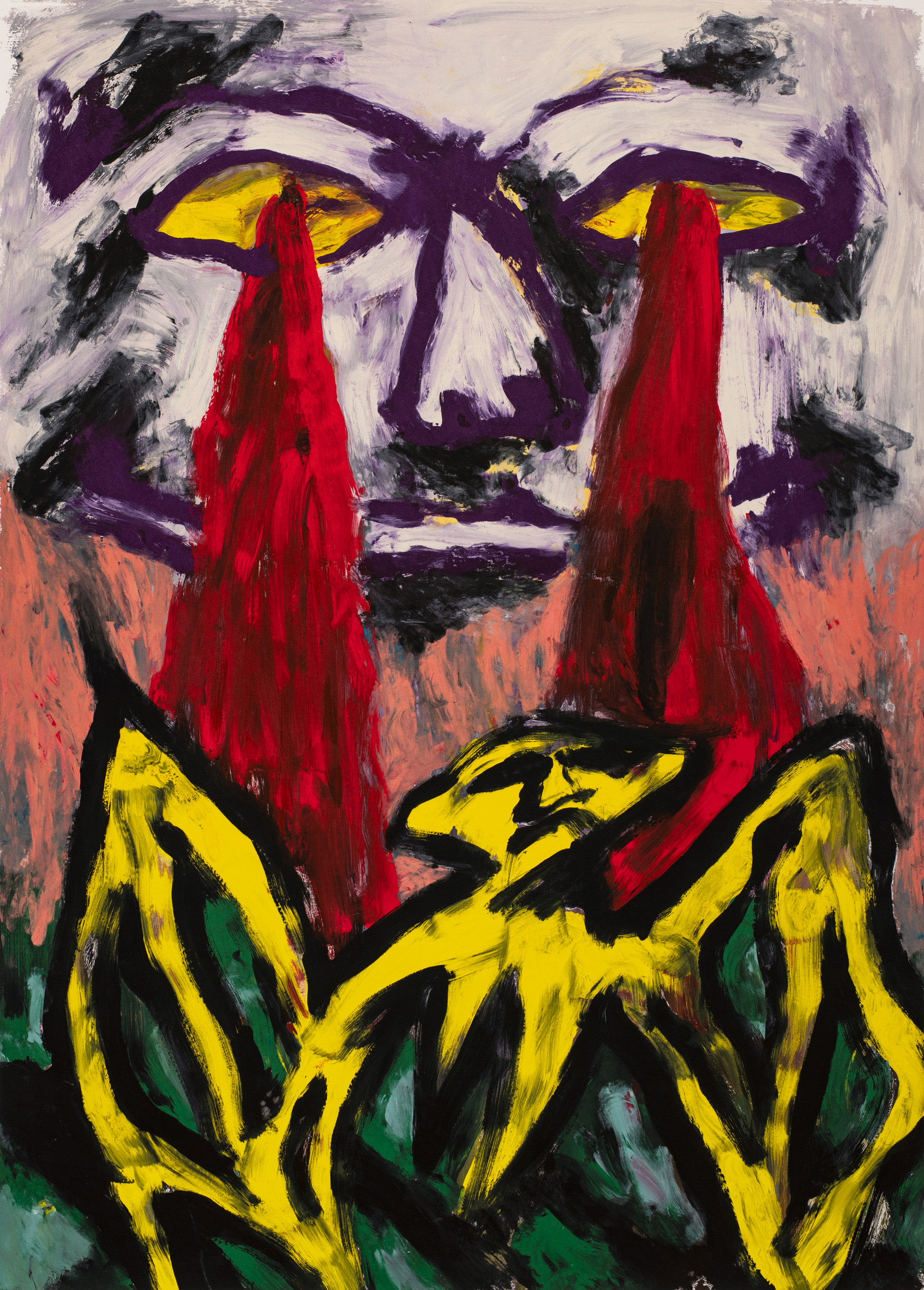 Ghibli Hazeserigraphic monotype on paper, 140x100cm, 2022