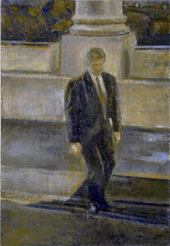 Climb 1 1992-1996oil/canvas/board 7x10”