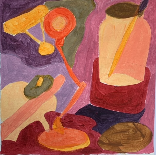 Exercício 01 | 18cm x 18cm | Dorise Ehrlich | 2020 | Guache