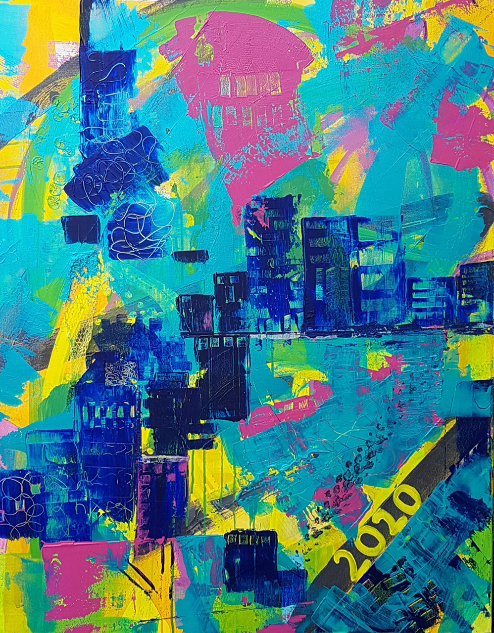 Lemons, Limes & Lockdown, 2020(100cm x 80cm)