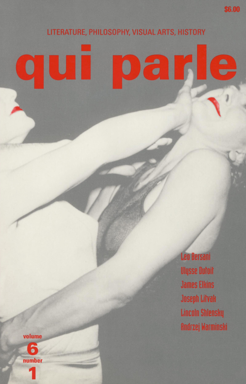 Qui Parle, Volume 6, Number 1, Fall/Winter 1992
