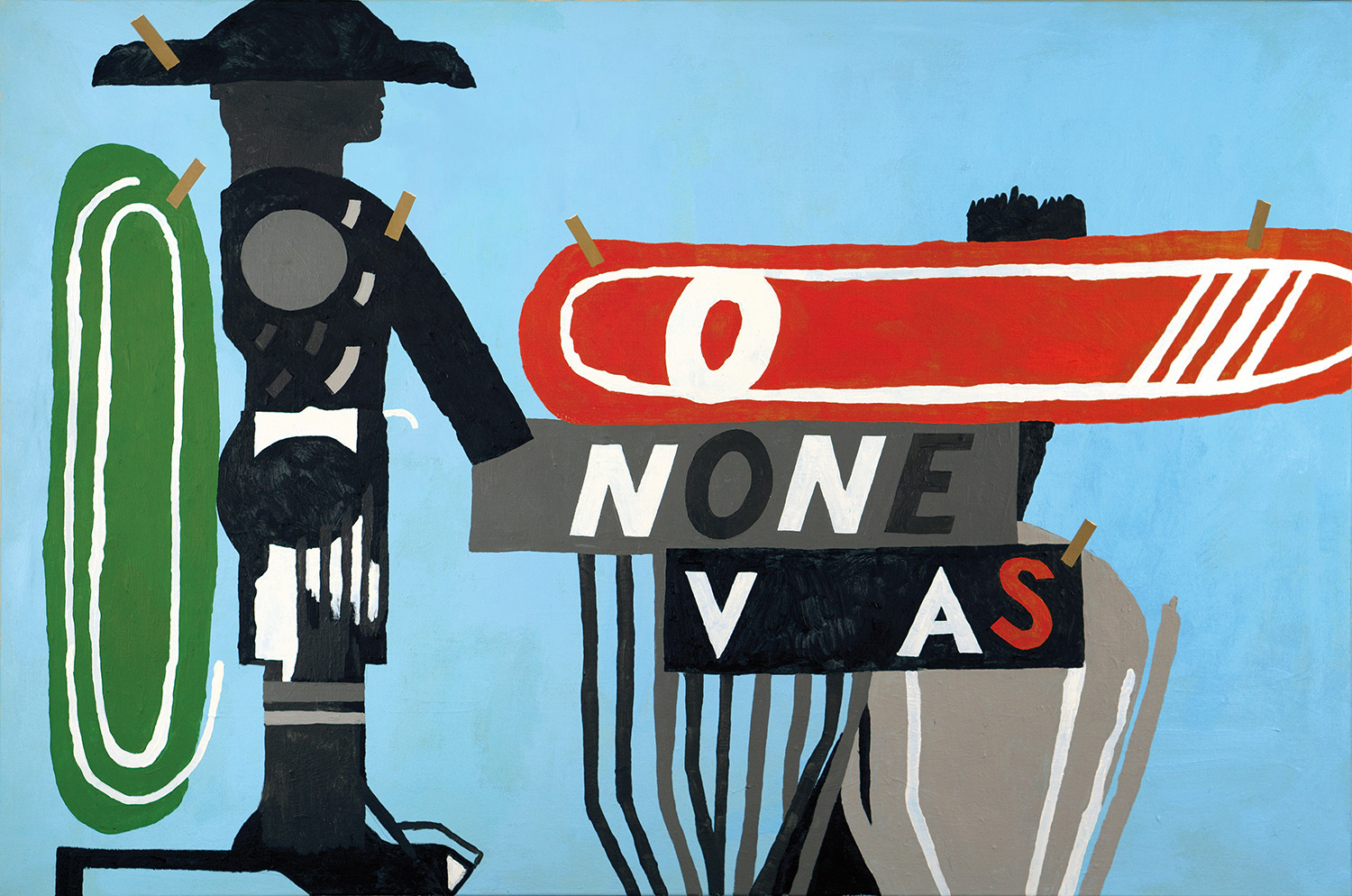 Plutonium, 2021, Acrylic on muslin, 40 x 60 in.