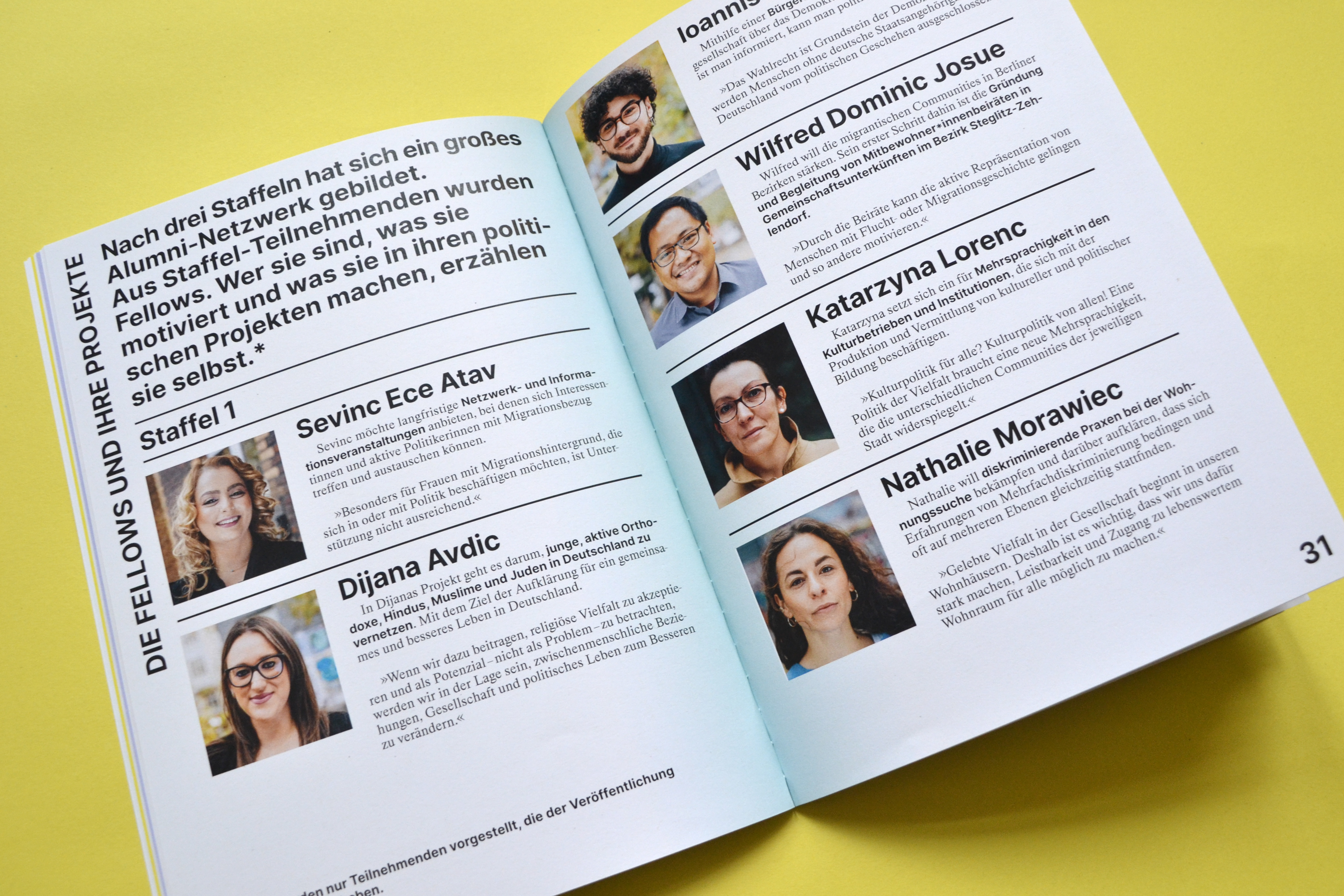 Brochure for Politik Akadmie der Vielfalt (BZI)  Berlin, 2023