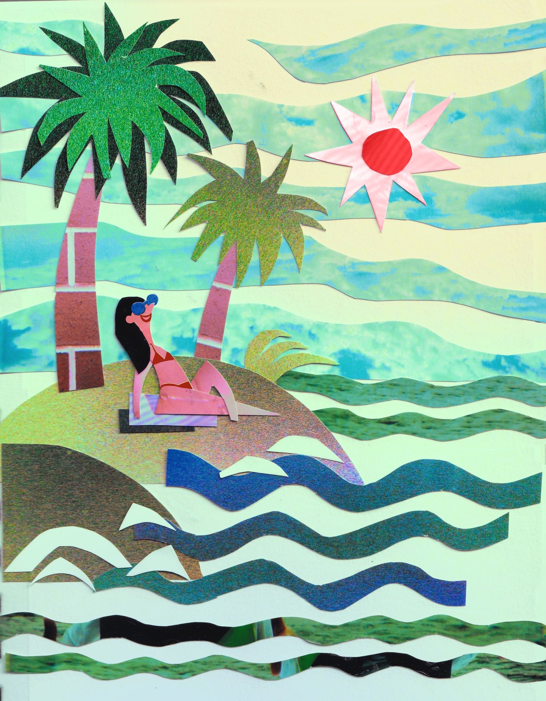 collage w personal developed film (2023)