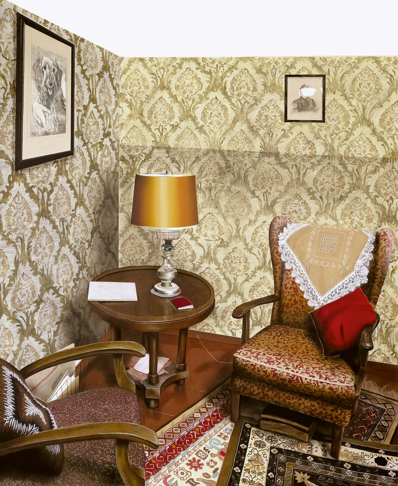 GS3, Acrylics and colored pencils on canvas 220 x 180 cm 2022