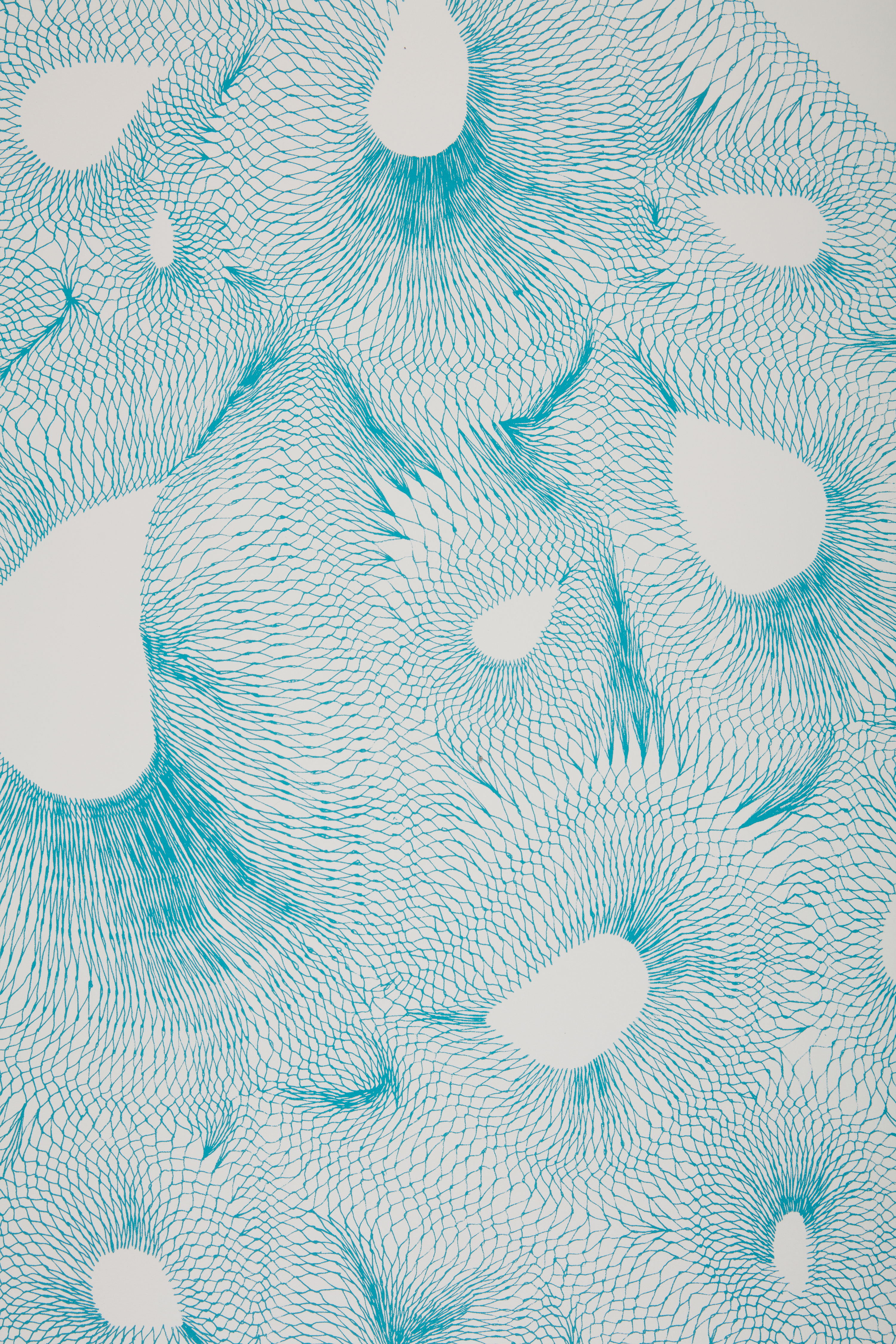 Suspended Release (blue detail)Screen print on Fabriano 5 300gsm paper | 70cm x 100cm | 2018