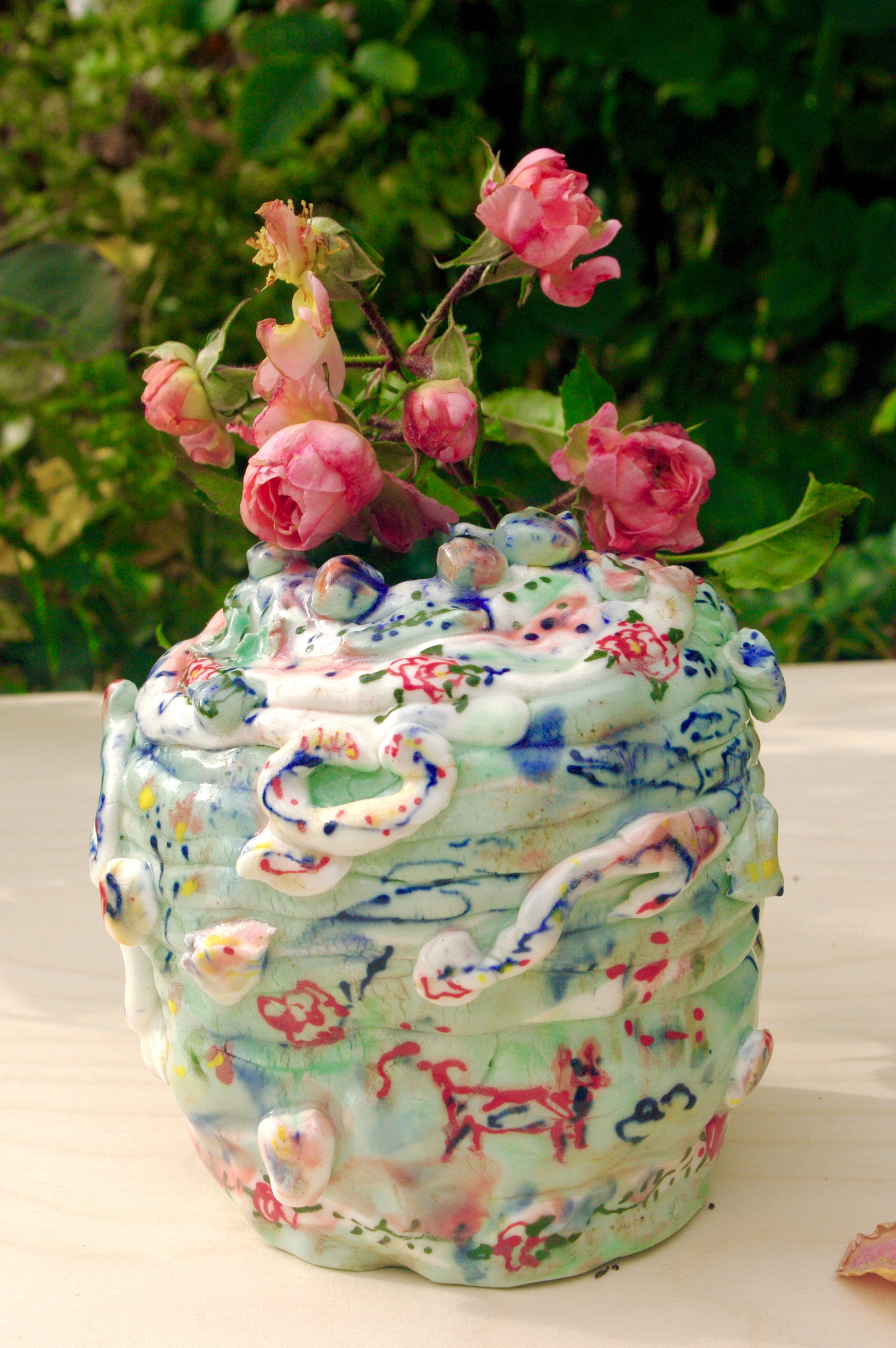 "Golden autumn days", glazed ceramics (porcelain", 2025