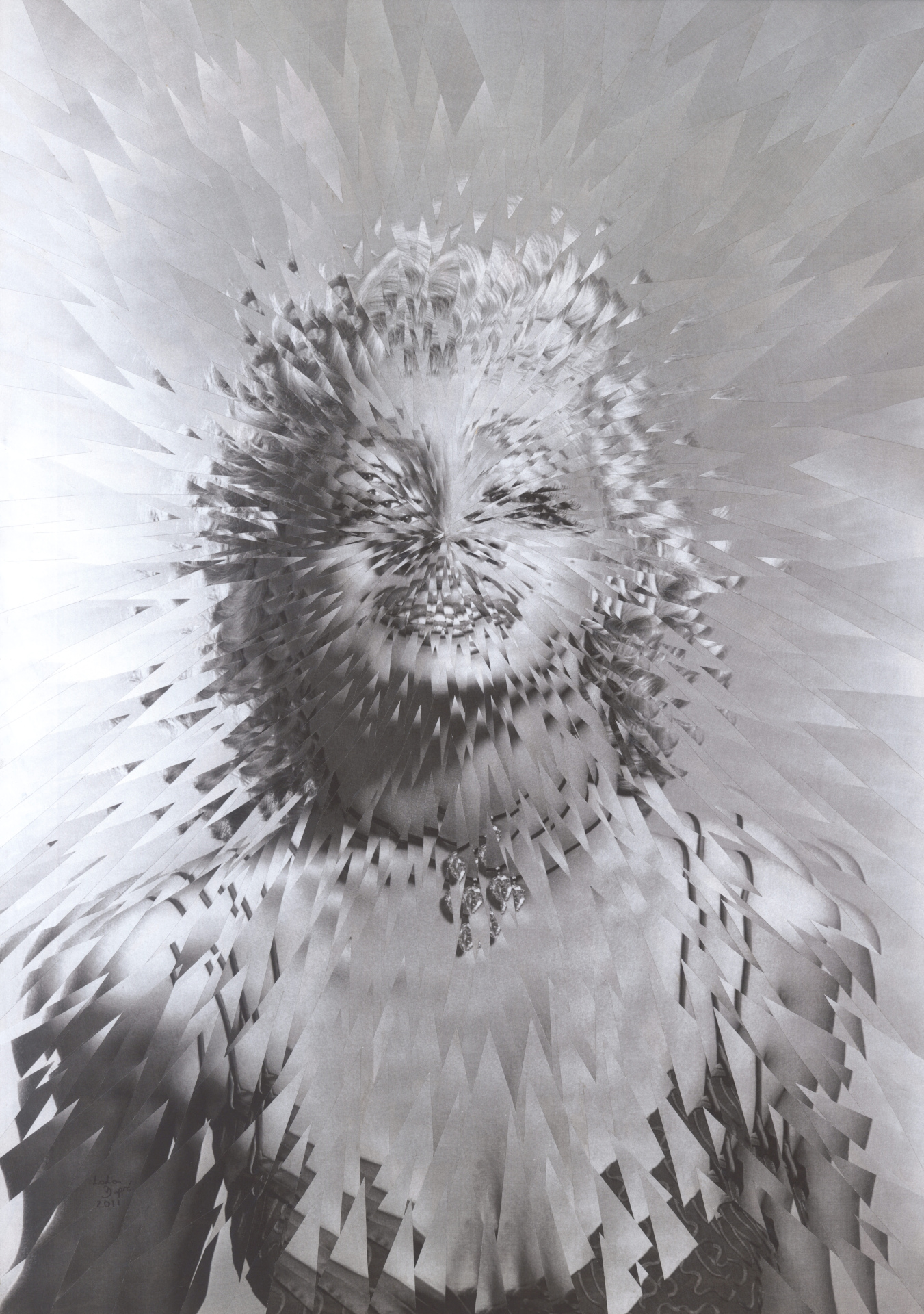 Exploding Marilyn Monroe, 2011, 11.6 x 16.5 inches