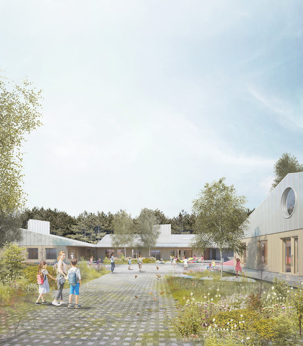  Pelletier de Fontenay et Leclerc architectes remportent le prix du mérite pour le projet Lab-École Shefford décerné par le magazine Canadian Architect.