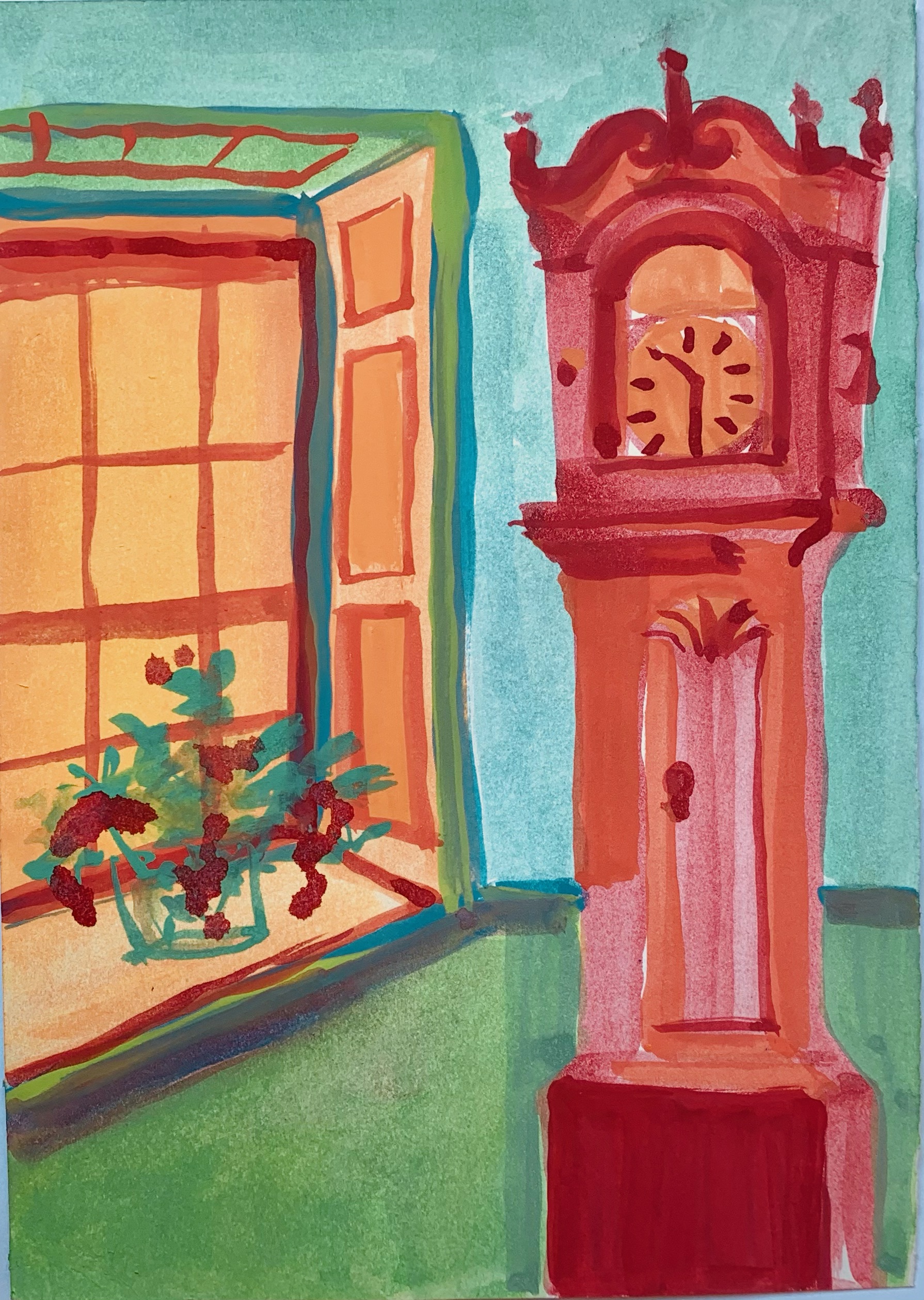 Exercício 04 | 21cm x 15cm | Dorise Ehrlich | 2020 | Guache