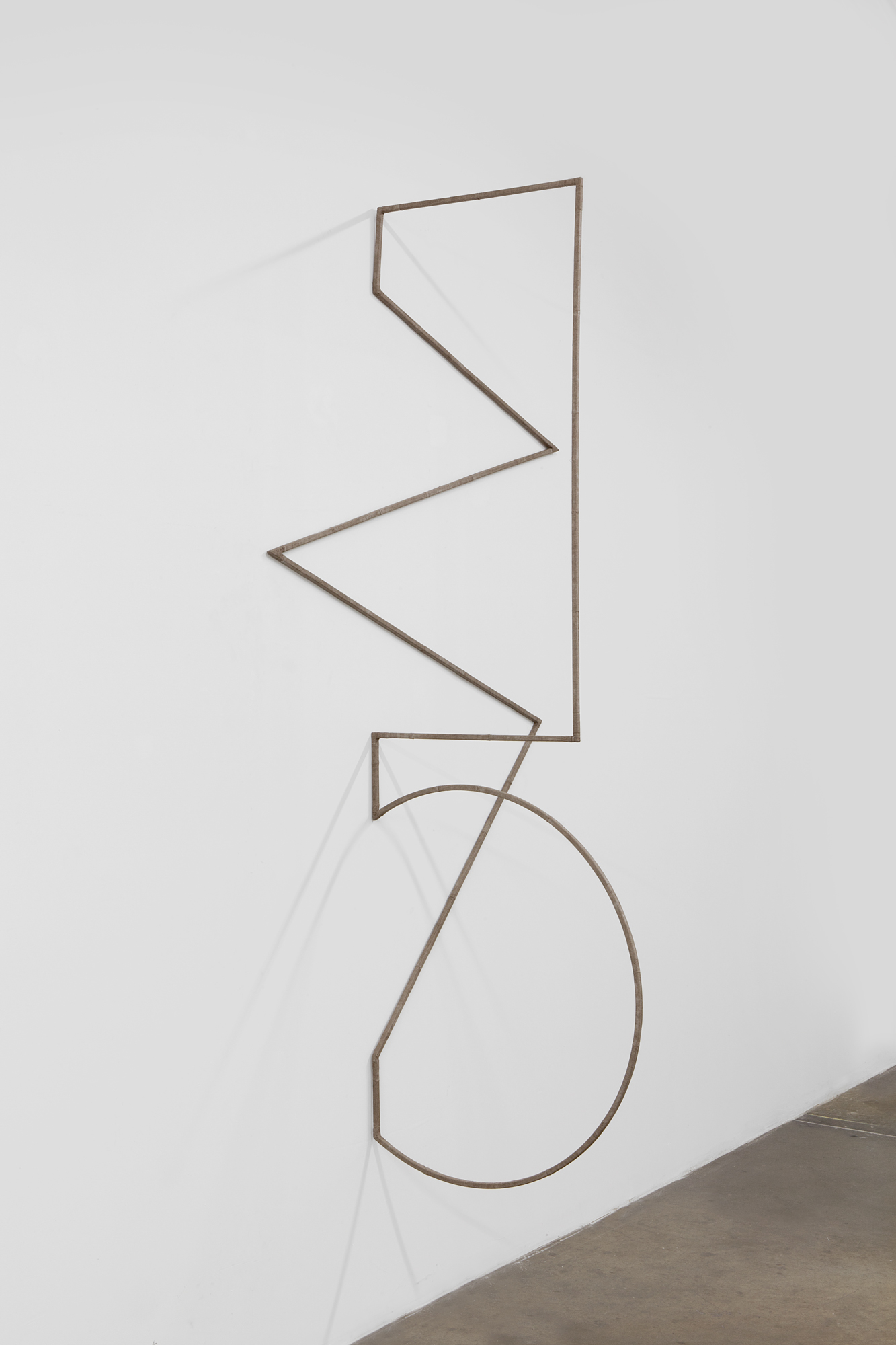 Dictionary of Insubordinate Geometry (DIG) #2, 2014Steel wrapped with linen, acrylic paint93 &sup1;&frasl;₂" x 39 &sup1;&frasl;₄" x 38 &sup1;&frasl;₄"