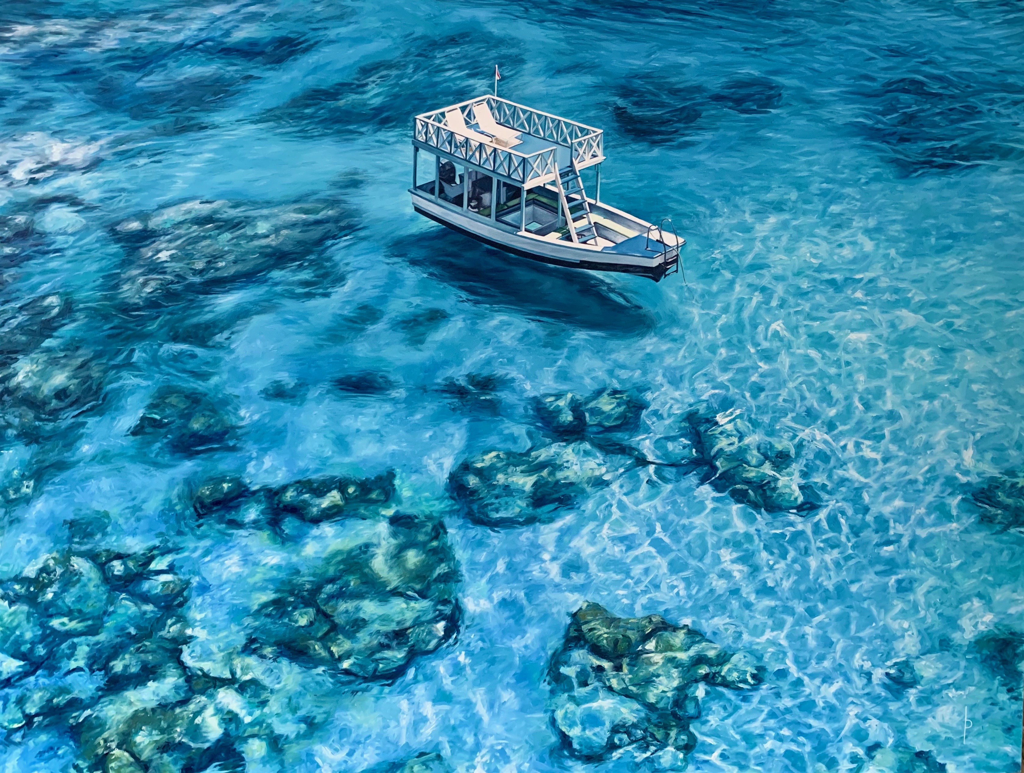 Glassy Waters 2019 Oil on Canvas 34"x48"