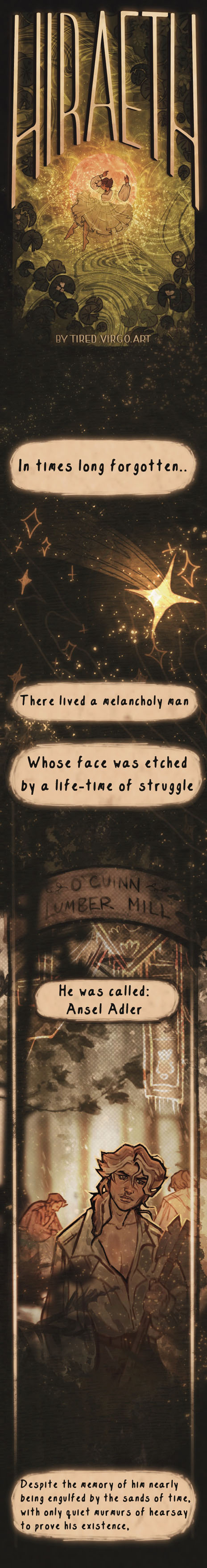 Hiraeth  Digital Illustration, 7&rdquo; x 69&rdquo; , 2022