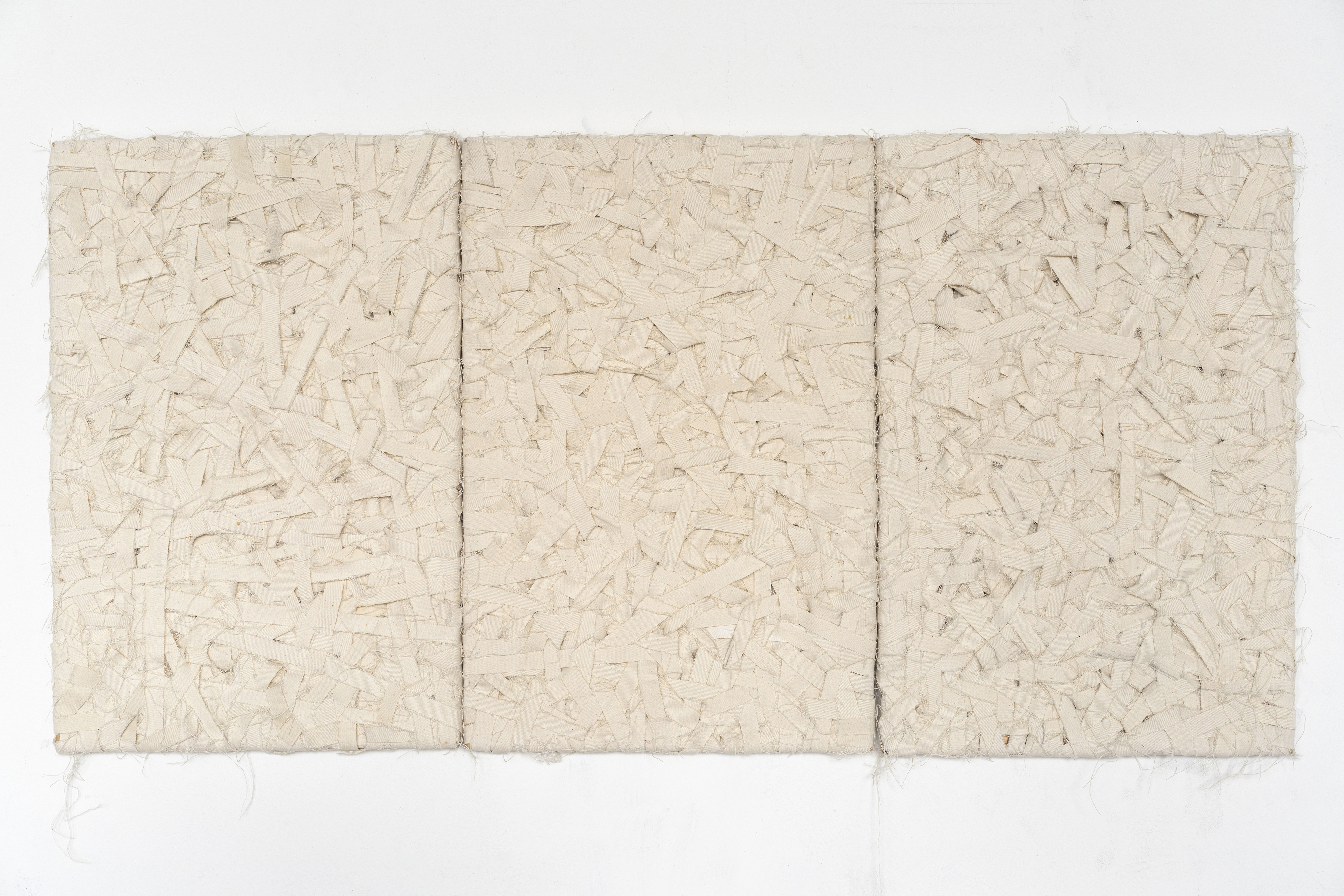 Same and maybe, 2018, canvas on frame, 45x155cm