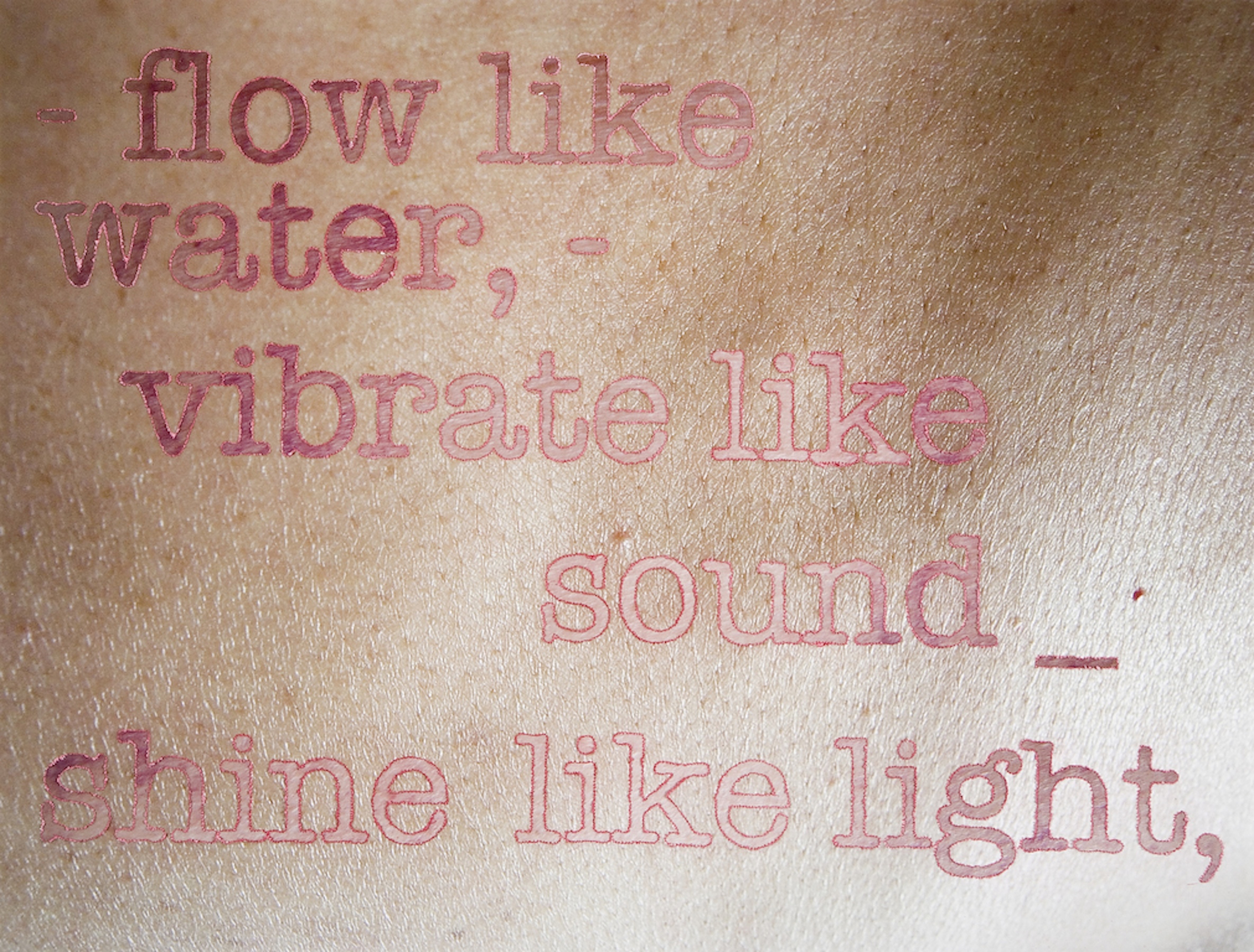  Flow, 2007 . Cuts, perforations and dry pigment on photograph – 30 x 40 cm . Private Collection, São Paulo, Brazil