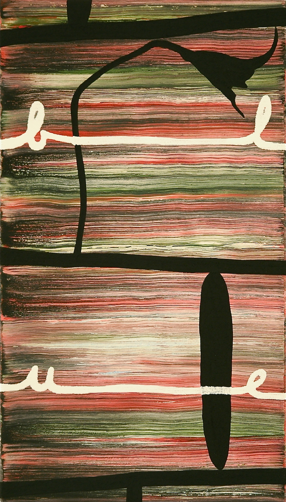 Untitled 2012, acrylic and alkyd on canvas, 36 x 20 cm, private collection