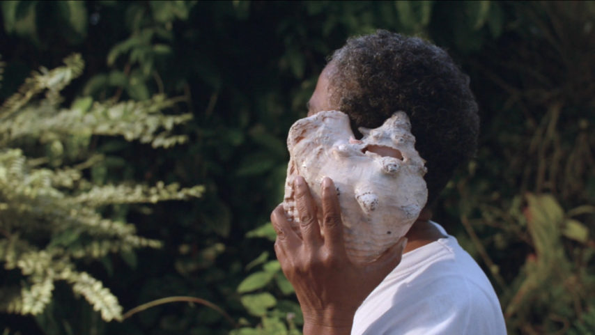 Minia Biabiany, Pawòl sé van (Words are Wind) (still), 2020, video, within Protocinema Screening Tour 2021.