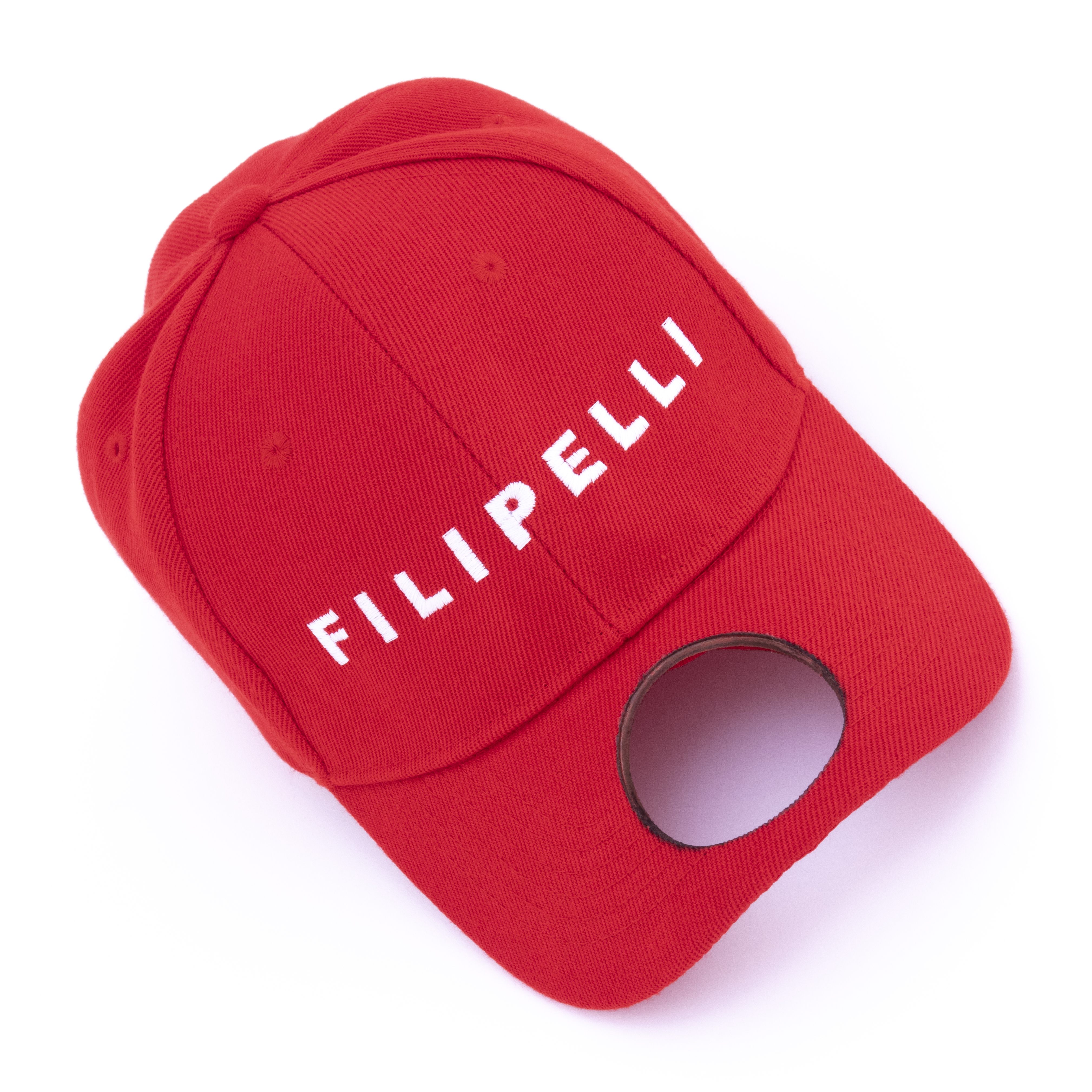 2040 Cap (Red)Embroidered cap with laser cut brim,signed and numbered interiorEdition of 150 plus 6 AP