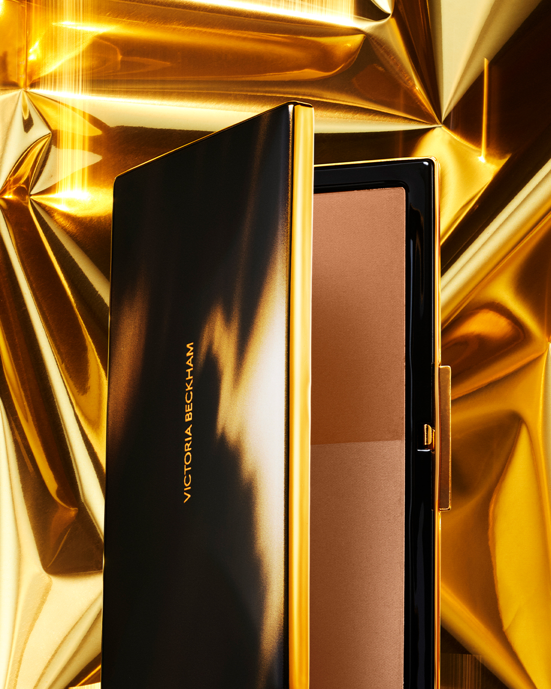 KMA Prop Stylist Sara Wacksman utilizes gold tones to create a luxurious look for Victoria Beckham