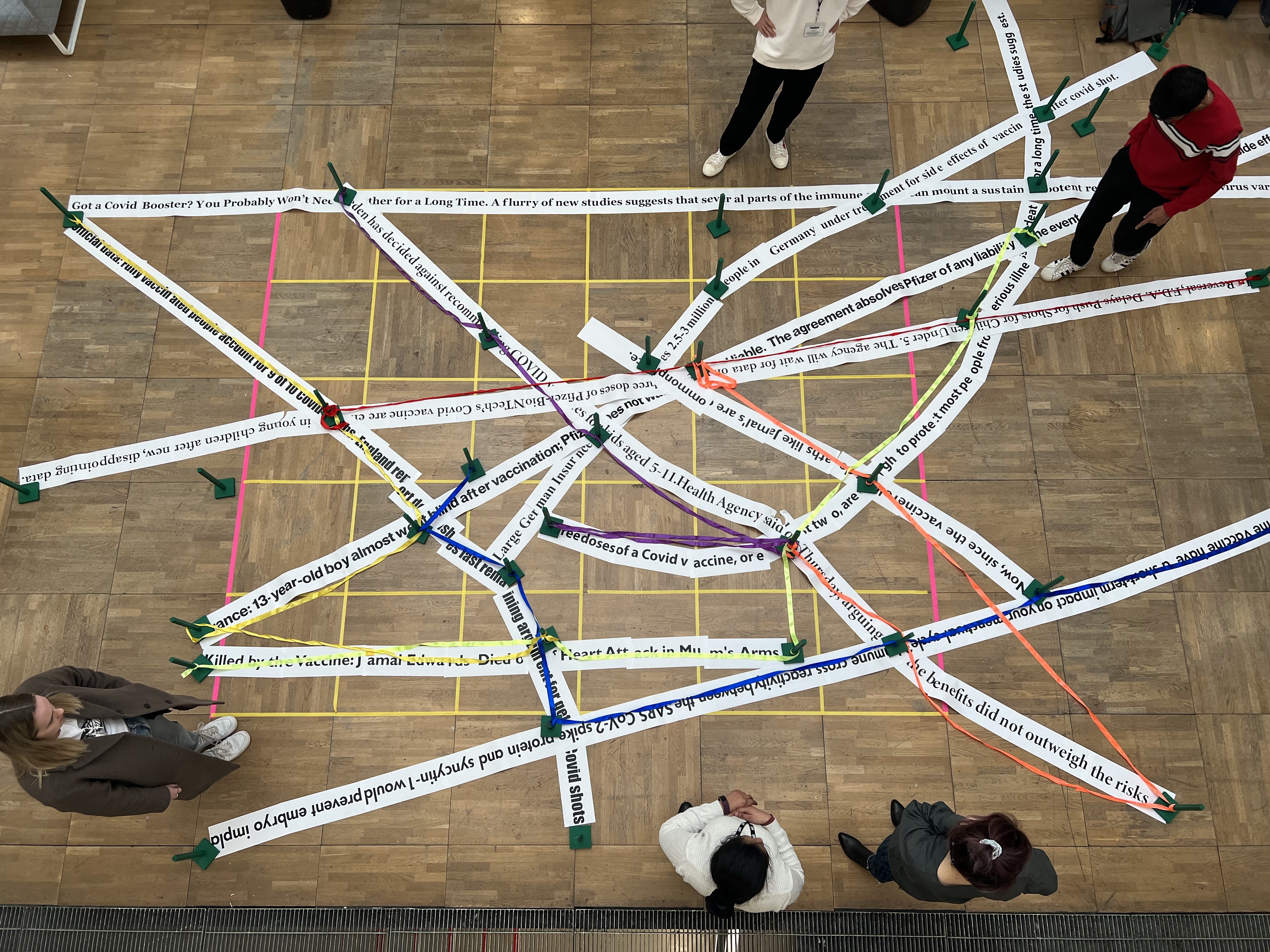 Testing to see how users interact in the instillation