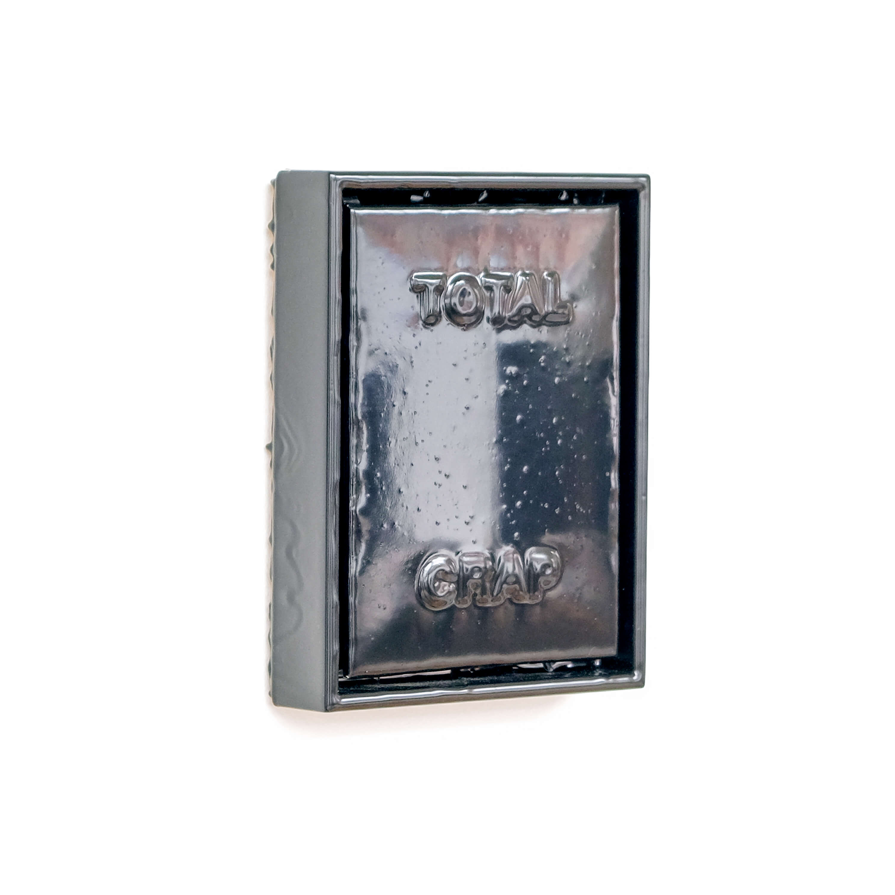 Total Crap, 2021, Flex Seal&trade; and PLA on wood, 8 x 10 in