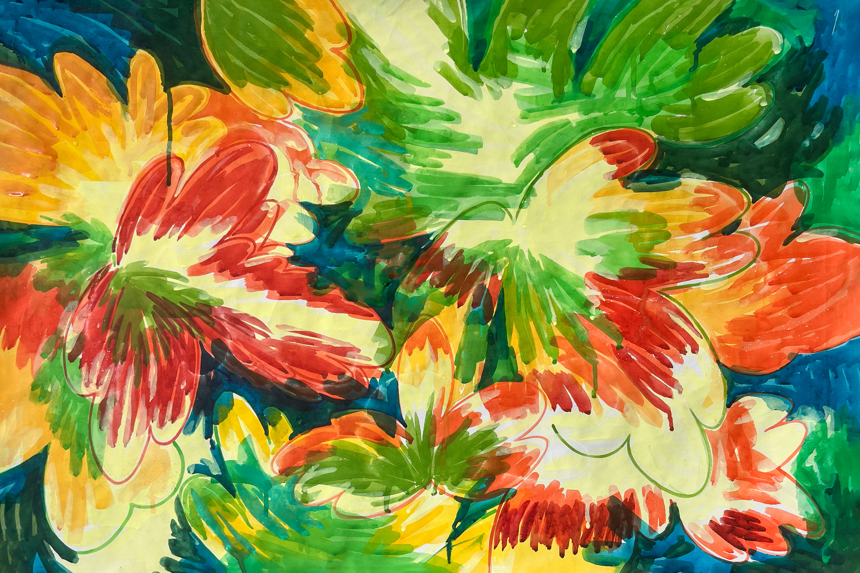 한로: 보통의 삶, 2025, 순지에 채색, 60 x 90 cm