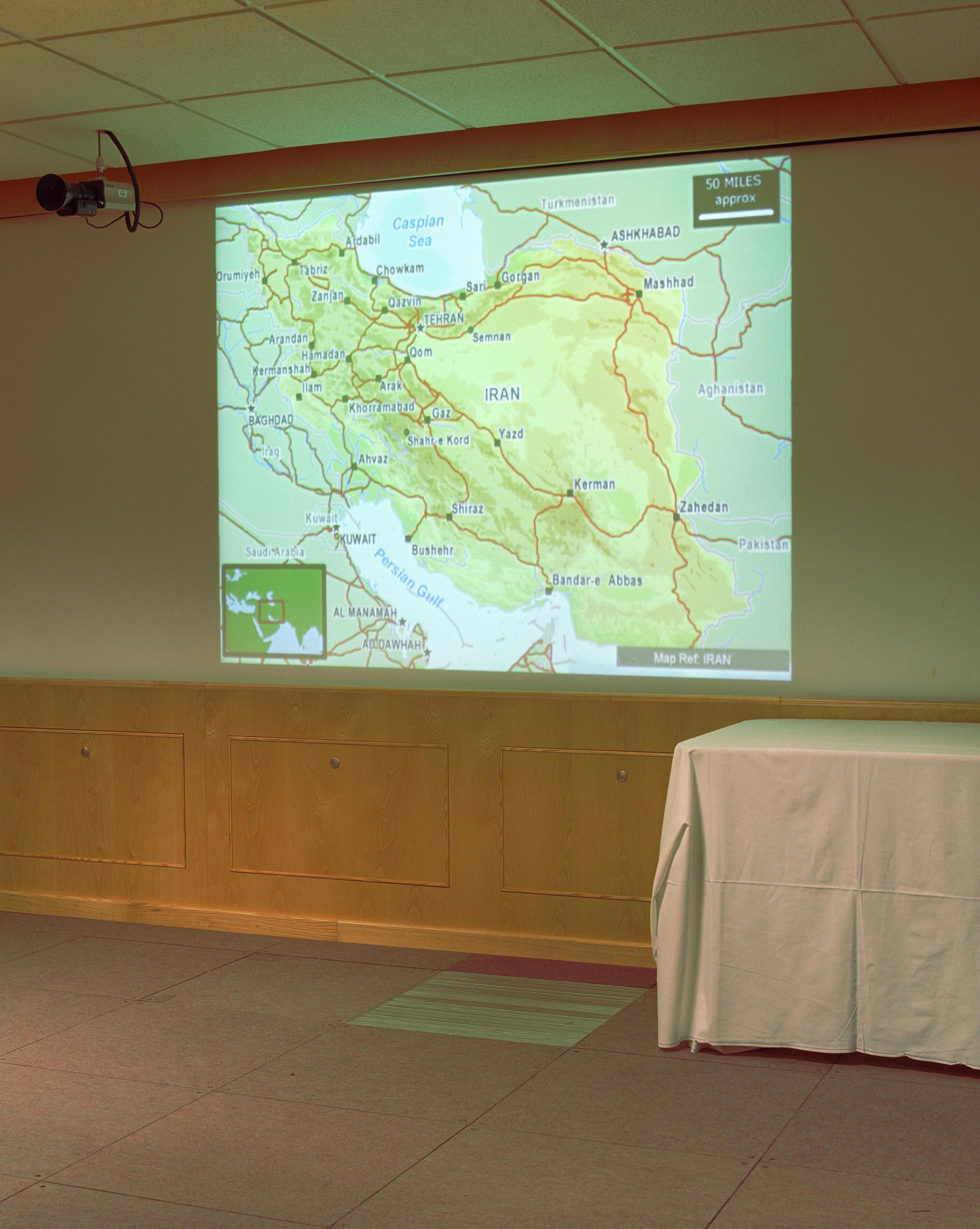 Map of Iran [digitally censored]