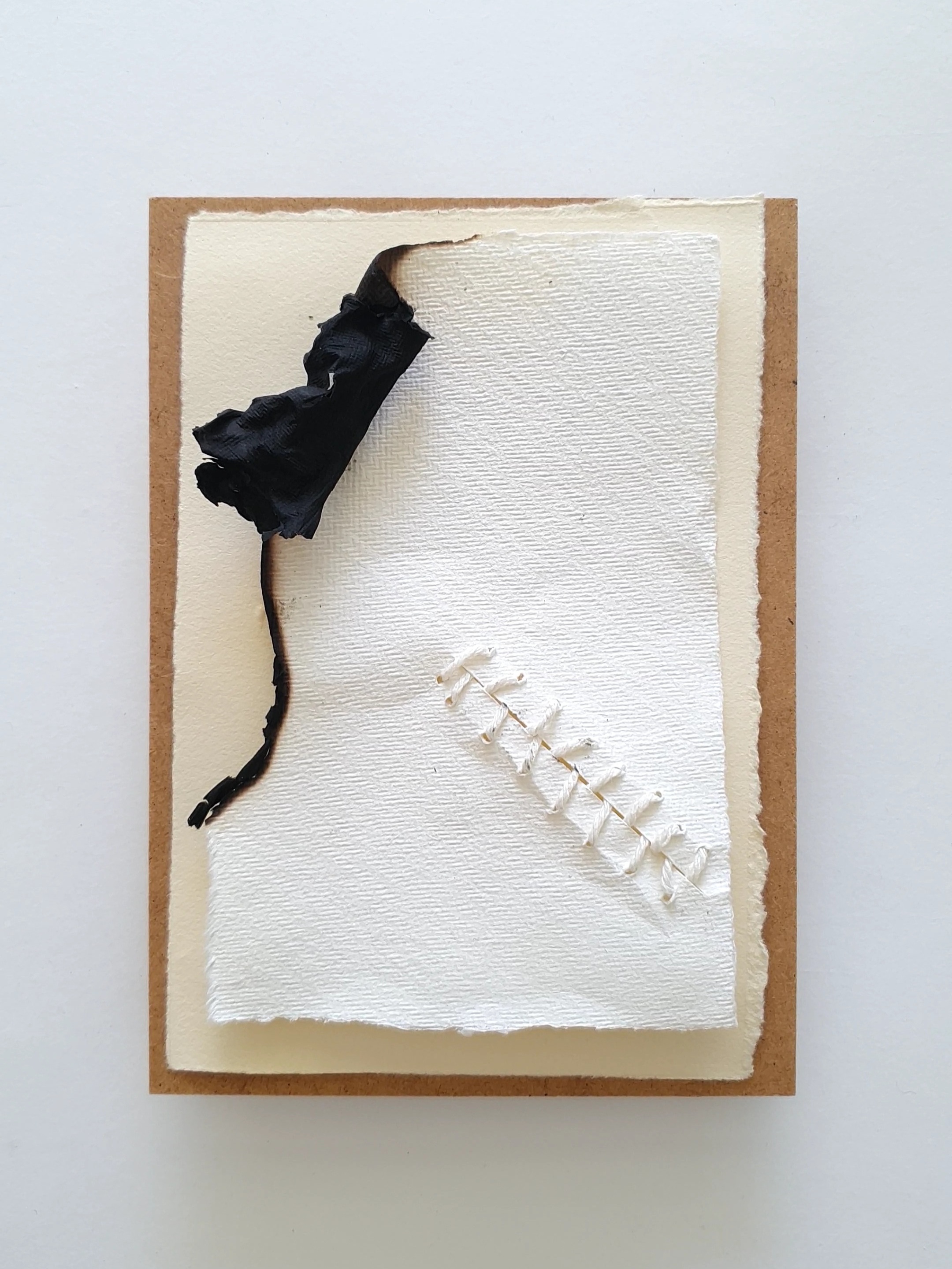 Tikkun Mai 1 - 15/9,5cm - rope on paper, 2022