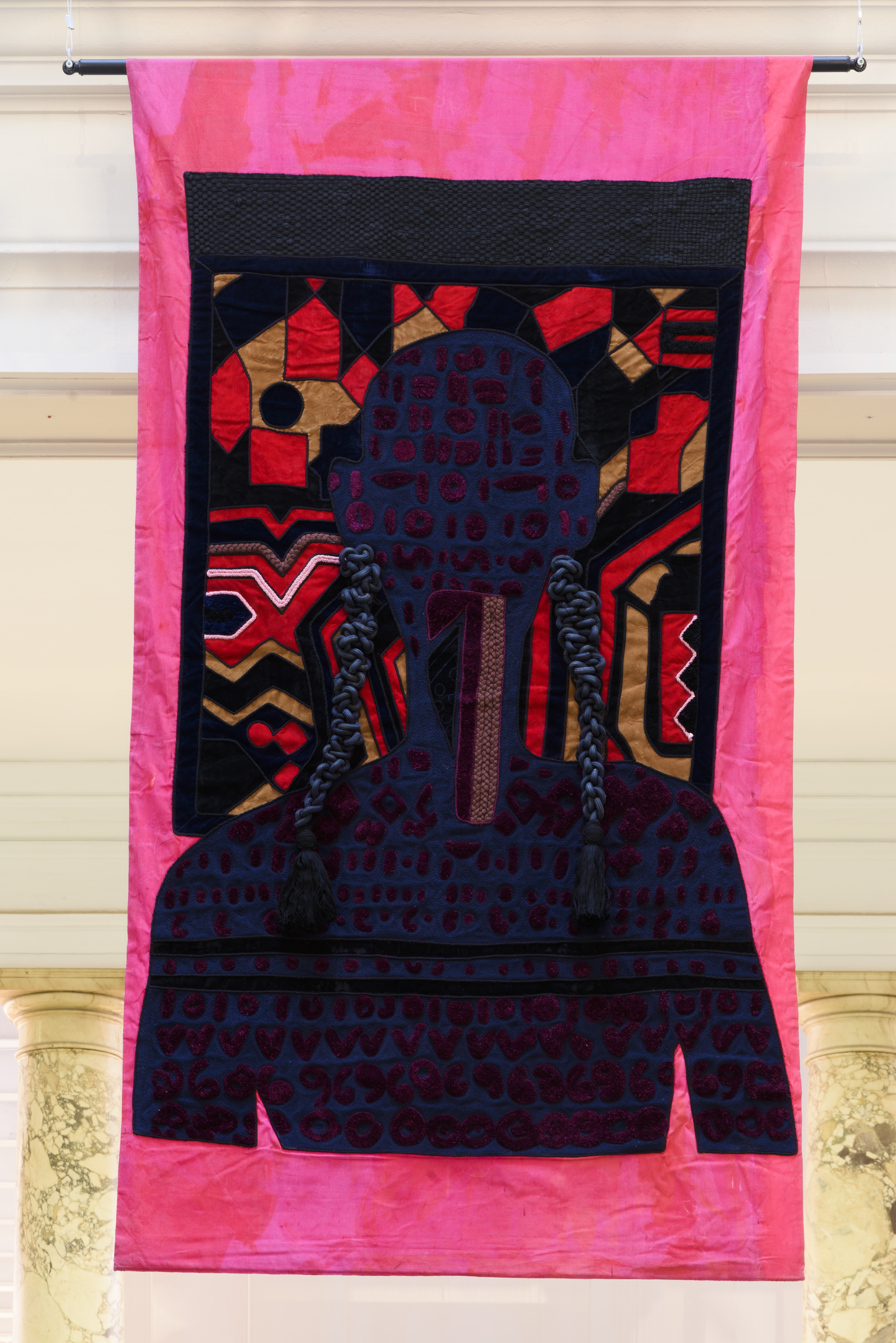 Osman Yousefzada Textile Installation at V&A Grand Entrance
