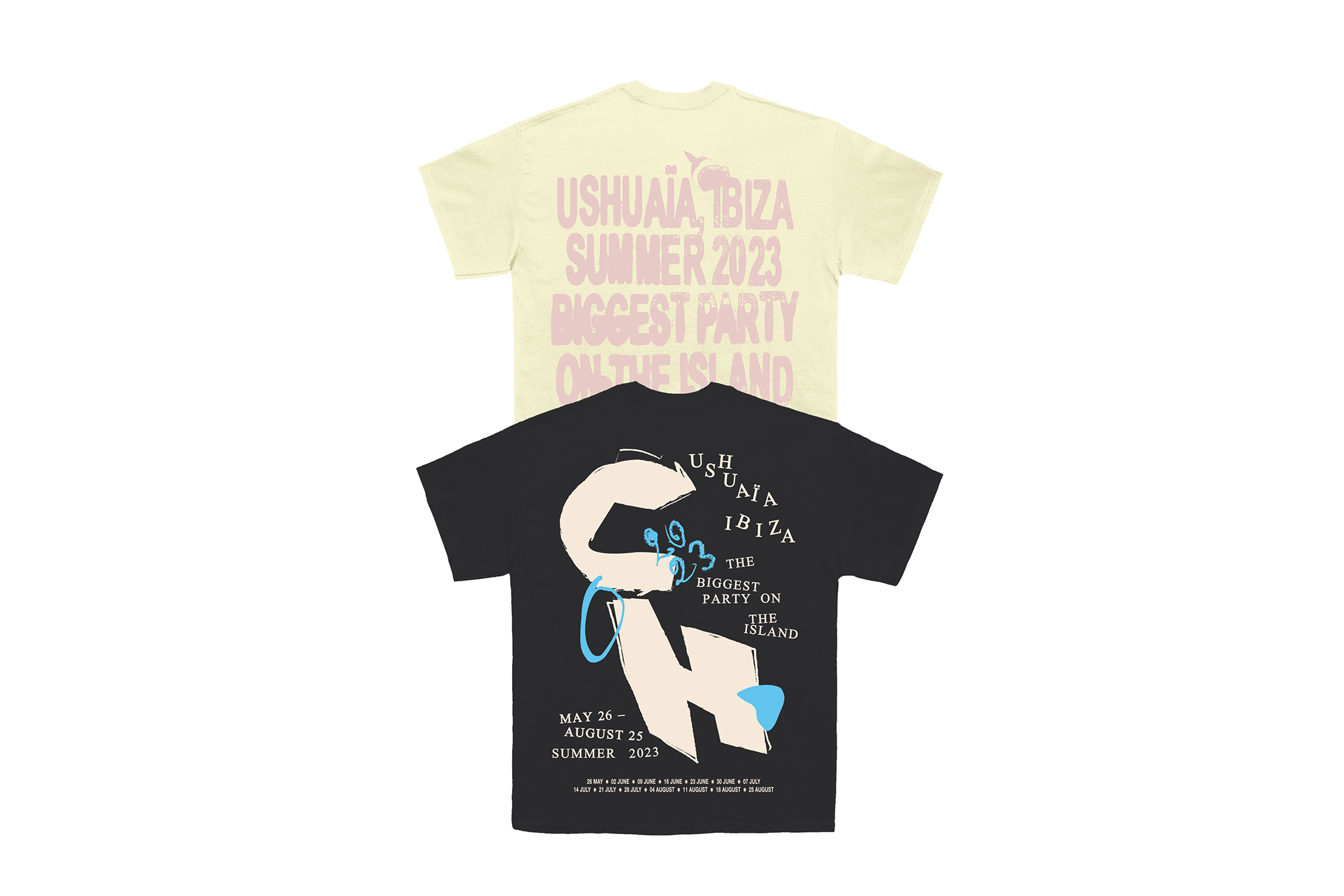 Merch design for Calvin Harris at Ushuaïa, Ibiza 2023