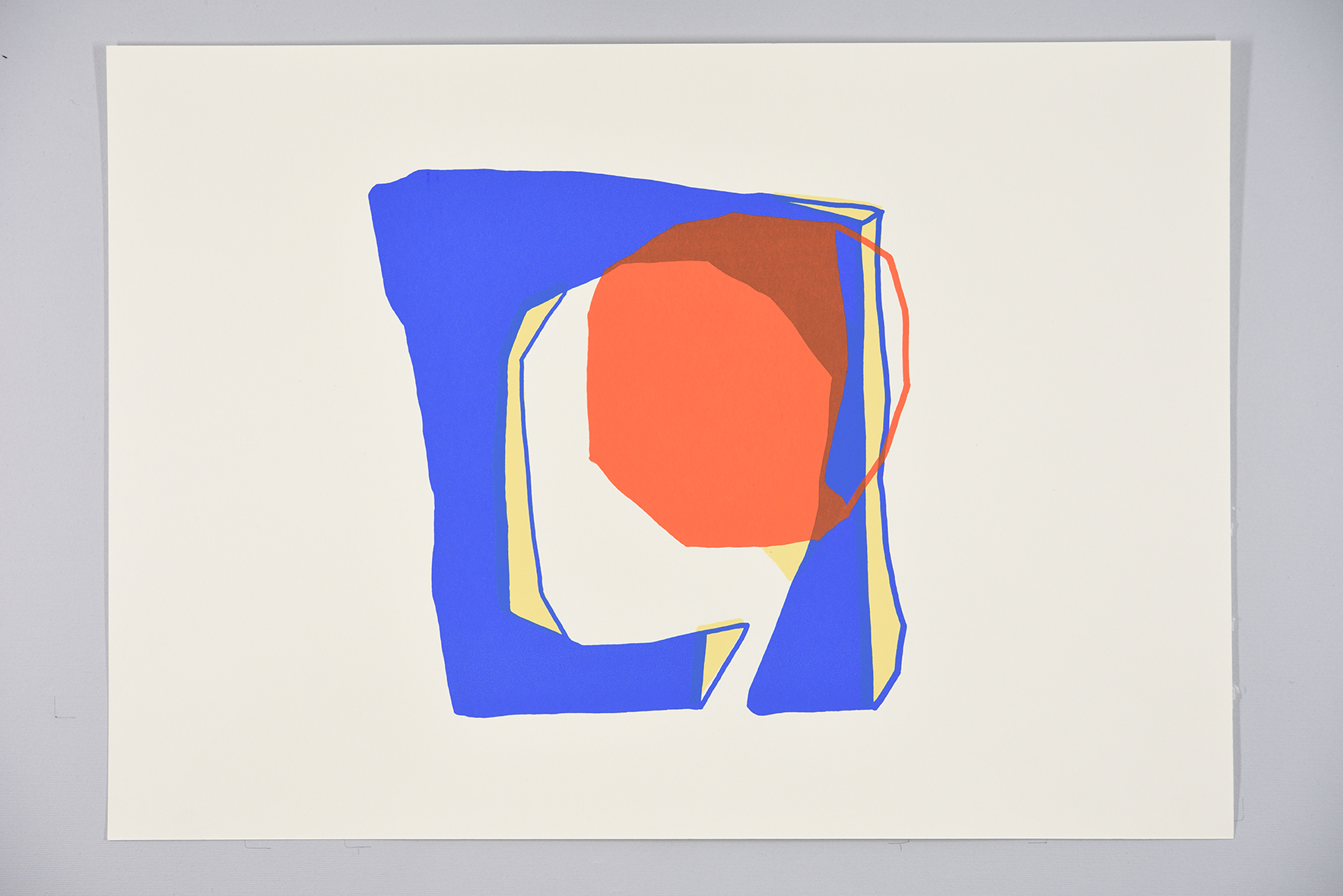 Bogen (2017), Silkscreen, 29,7 × 42 cm