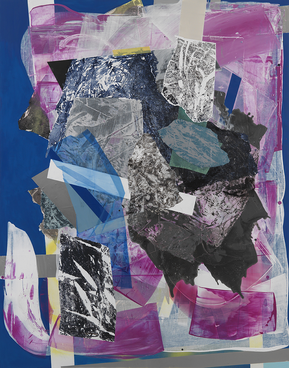 "Untitled (Big Pink)", acrylics on polyester canvas, 76x60", 193x152 cm