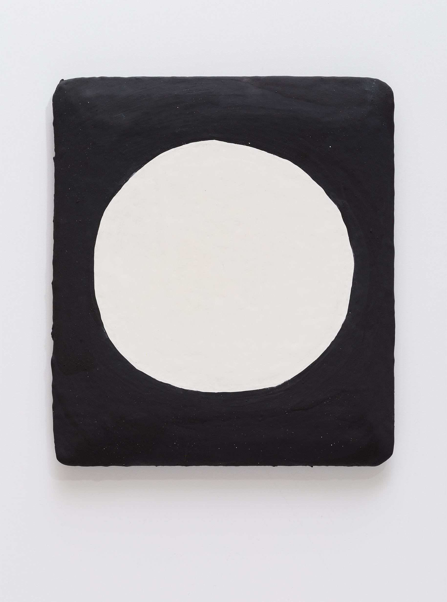 Sirius Star: Navigation Point 2 Bideford Black and Lamp Black pigment on a shaped wood and gesso panel 22 x 19 cm 2017