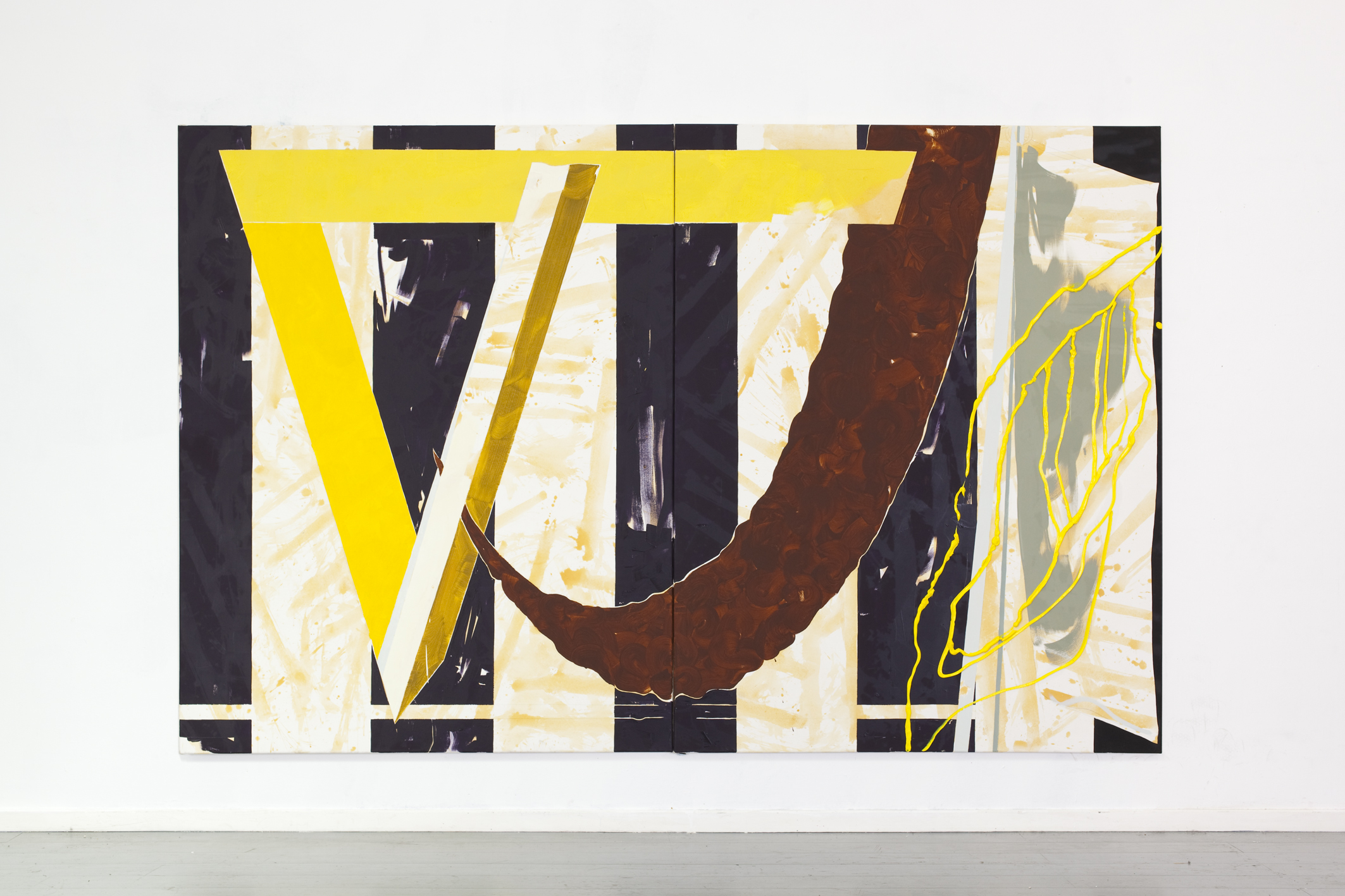 &bdquo;MW / AH // : C / 1 & 2&ldquo; 2015. Oil on canvas, 2 x (203 x 160cm)