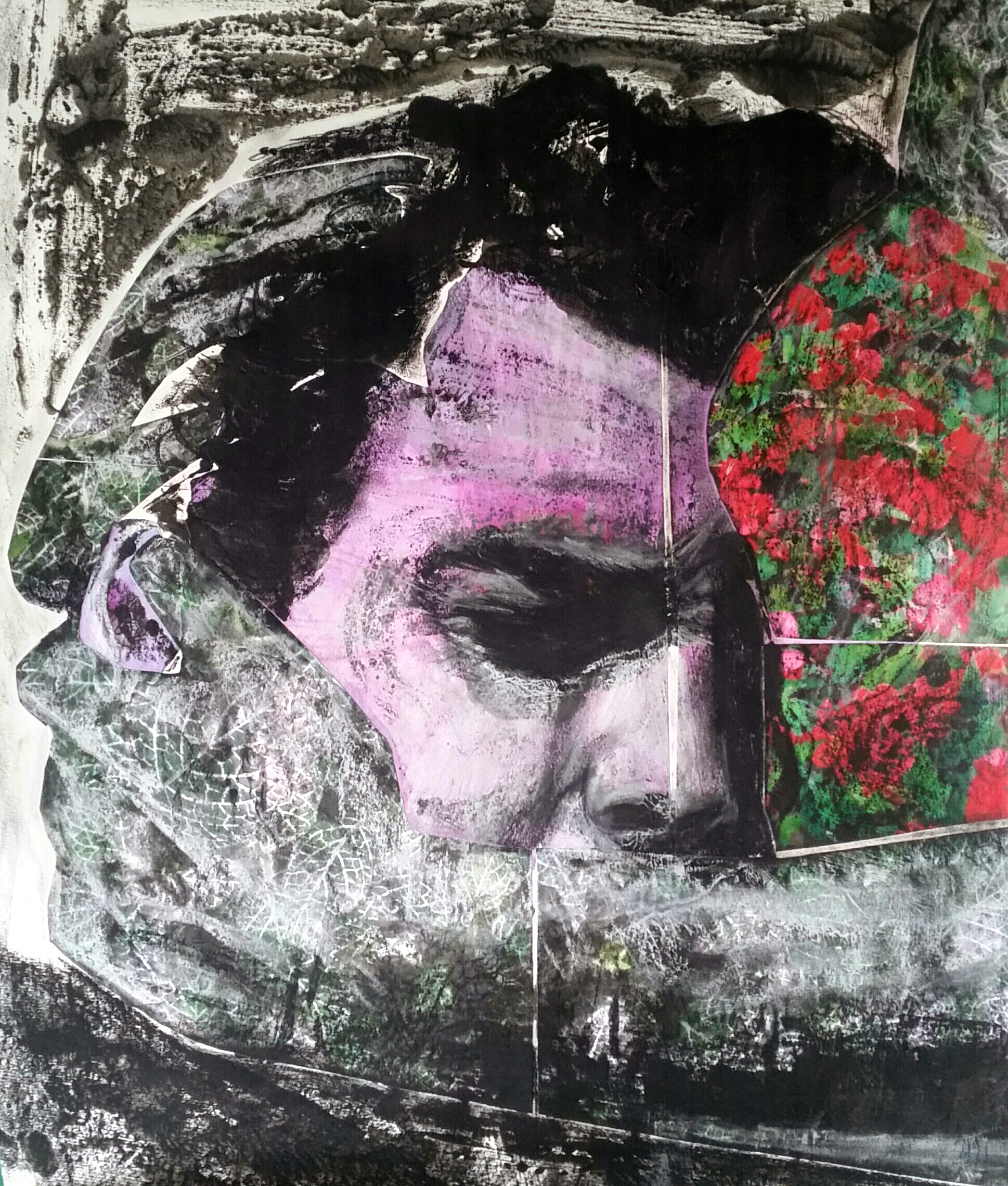 "ROCK-A-BYE BABY"61 x 52.5 cmAcrylic, collage, crayon£250 (FRAMED) ︎