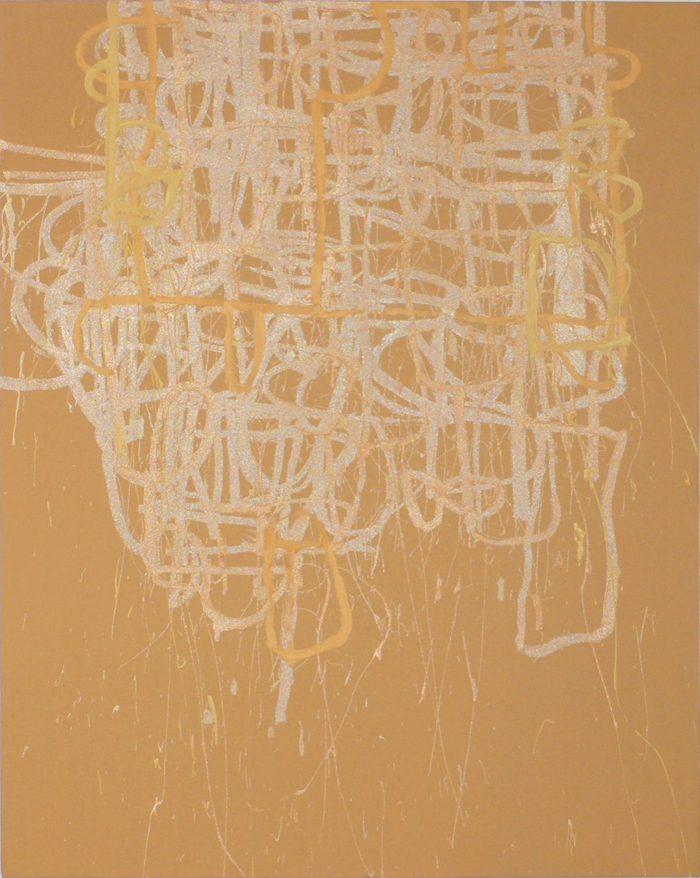  Halo 49, 2007, oil on canvas with crystallina powder, 60x48in