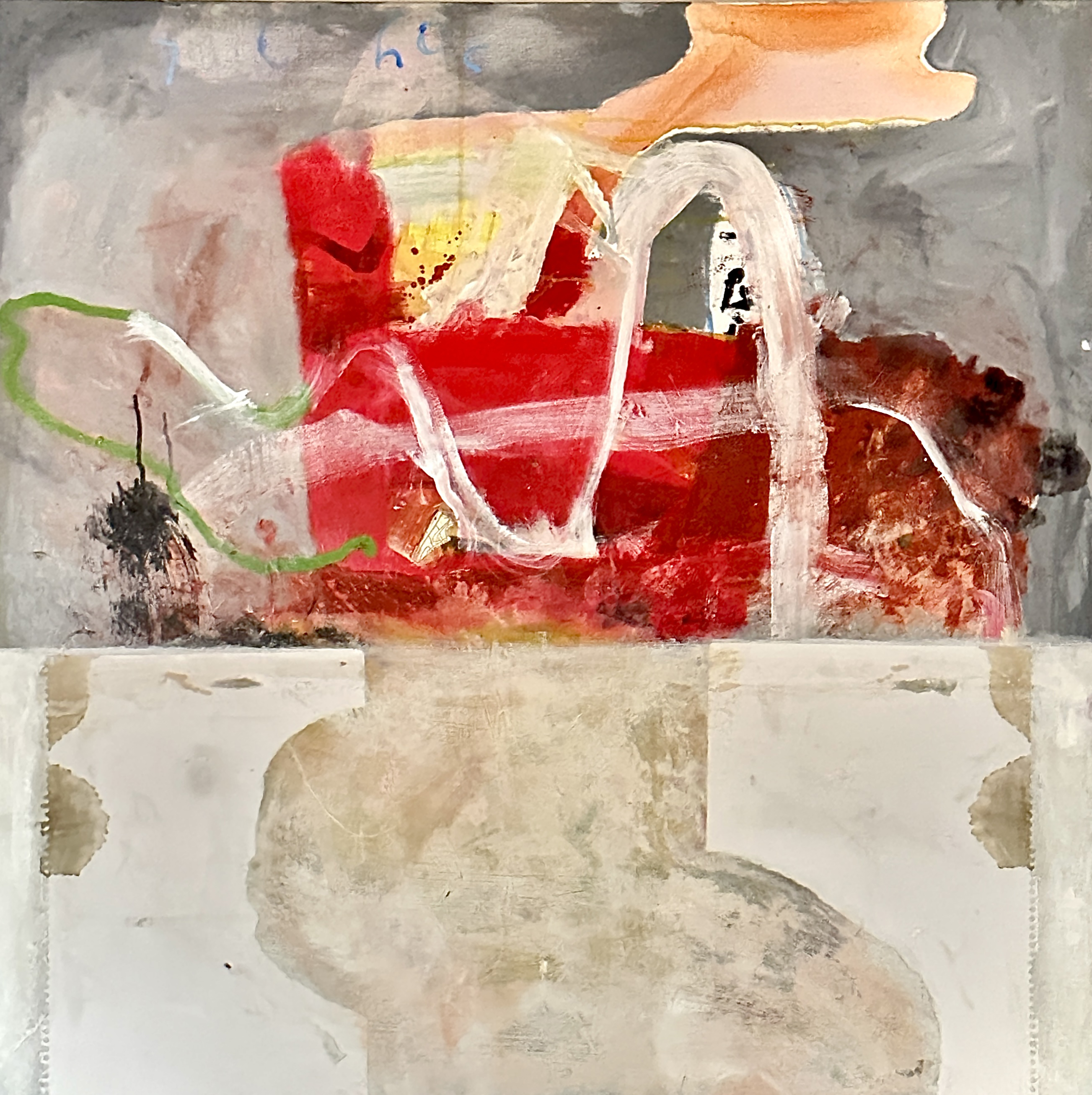 my mother would dance sometimesMixed Media on Canvas 101.5cm x 101.5cm︎