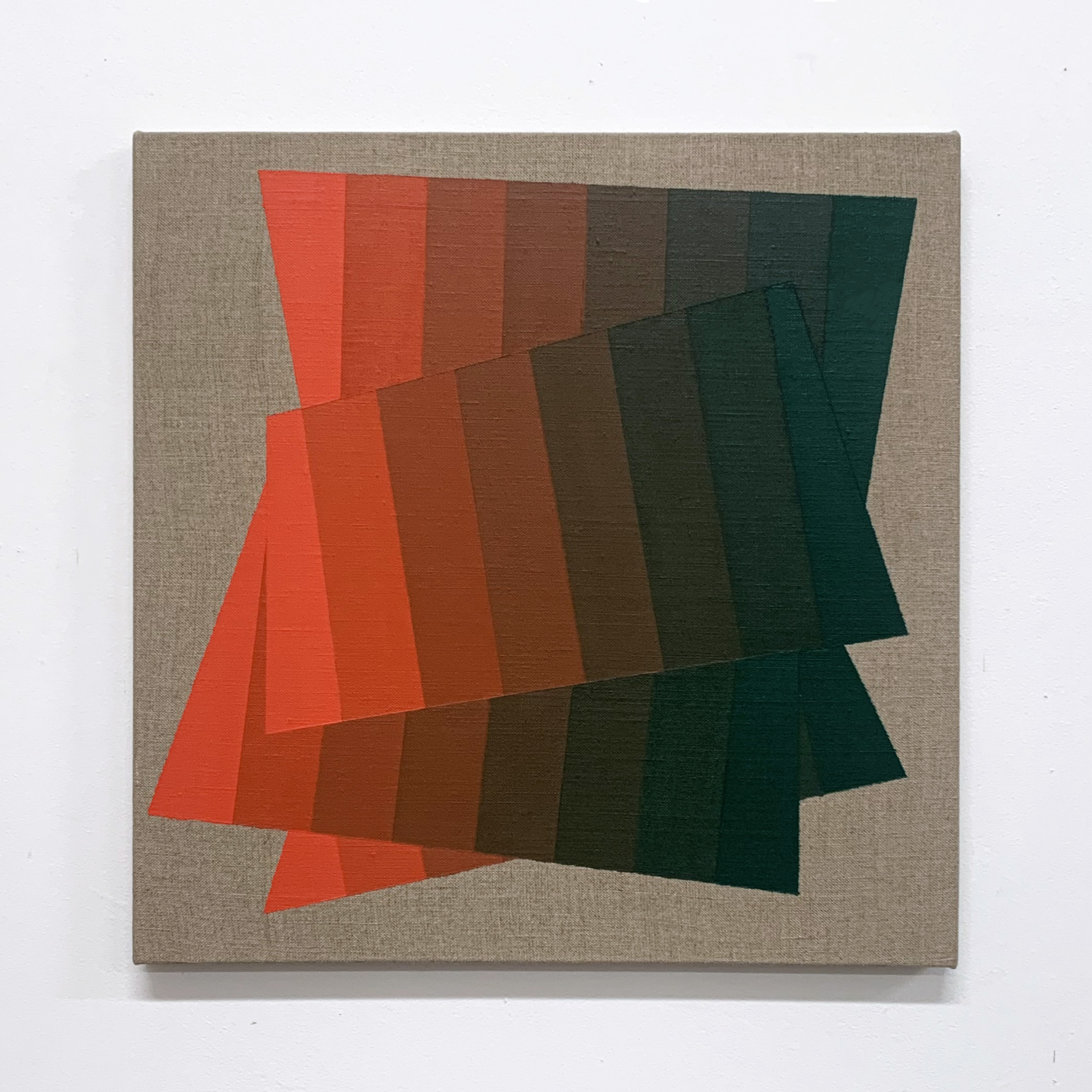 Machbands (chroma), 40cm x 40cm, acrylic on linen