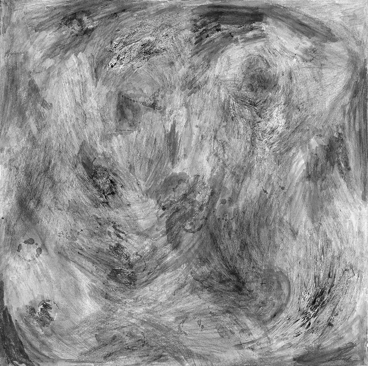 계절의 냄새, 2019, 종이에 흑연, 40x40cm